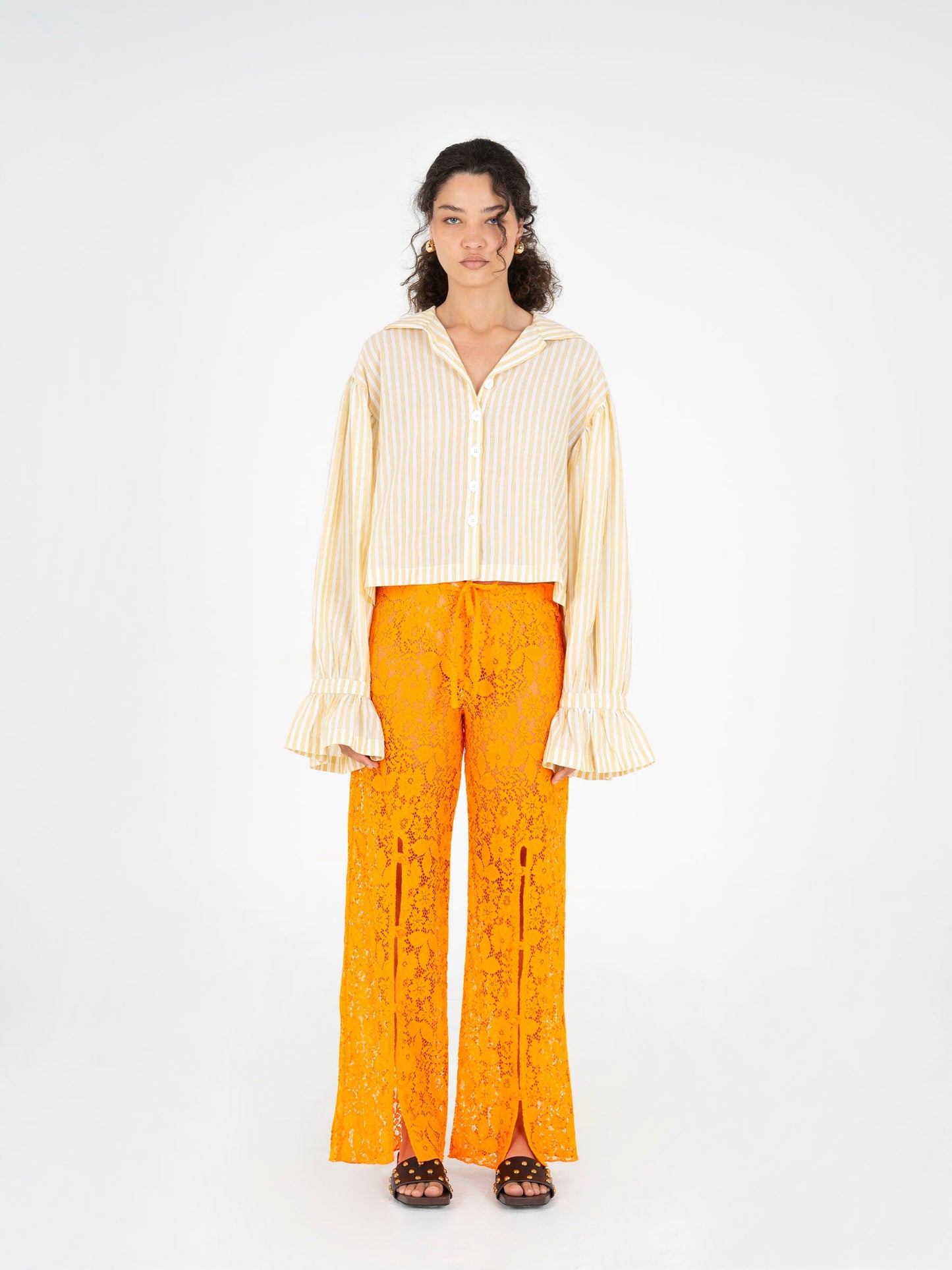 Loki Orange Lace Pants