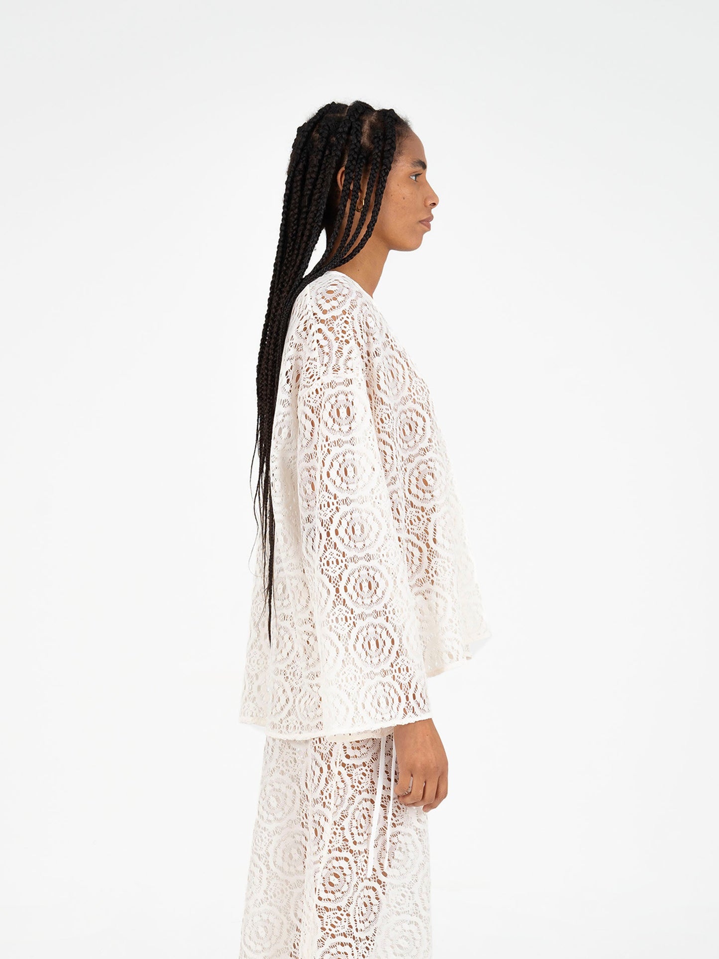 Fertessa White Lace Top