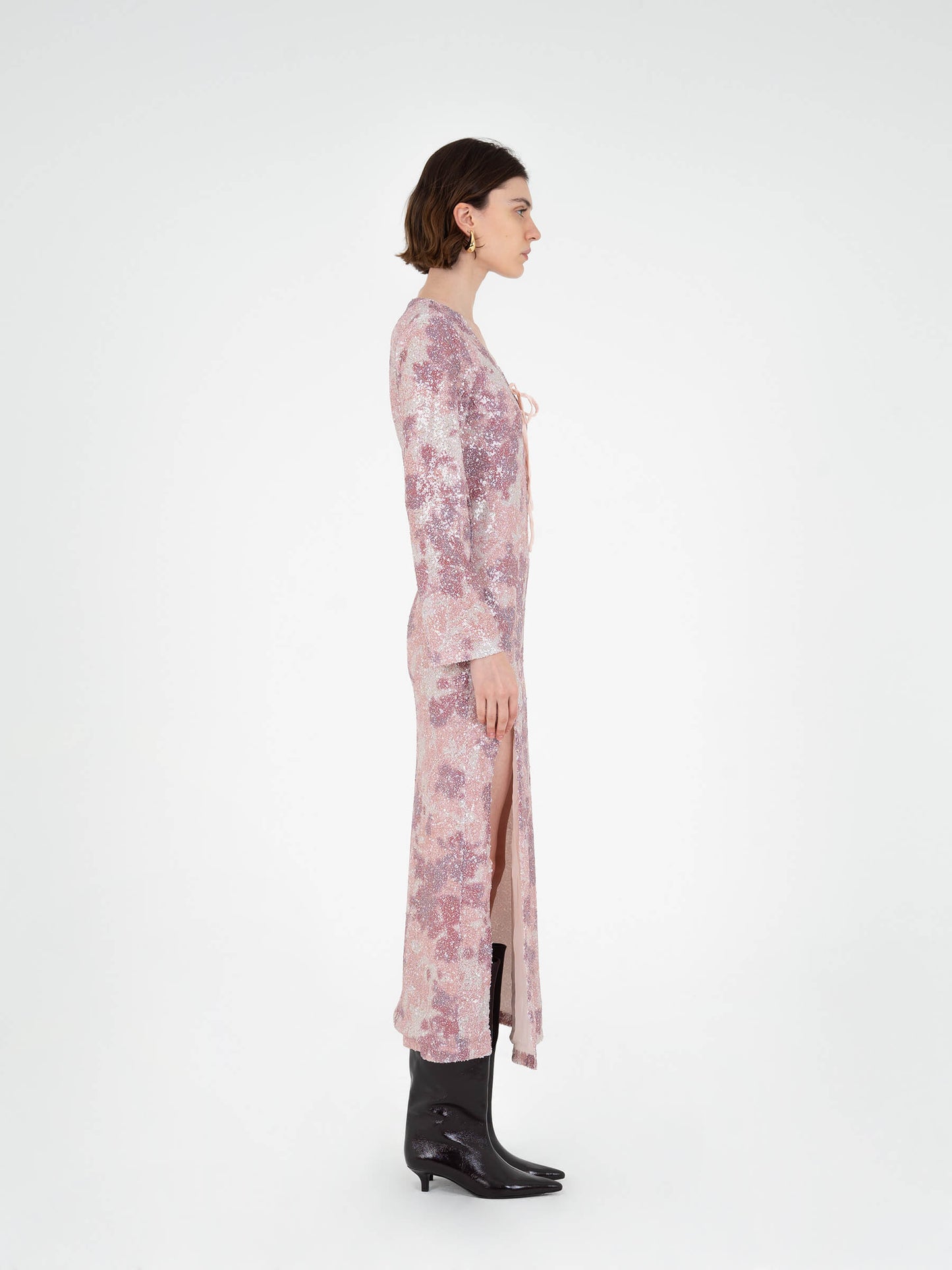 Star Printed Sequin Dress