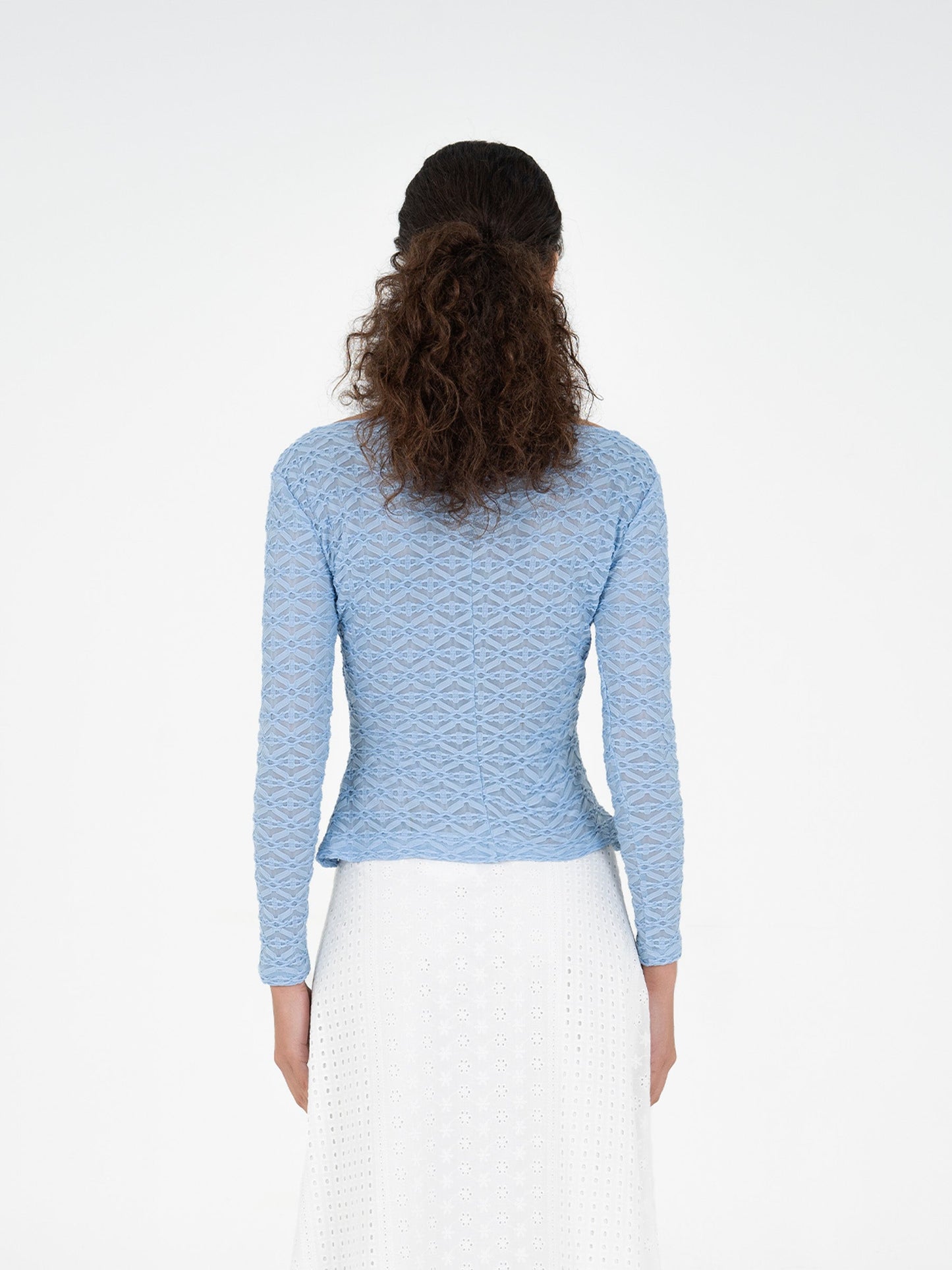 Empressa Textured Blue Top