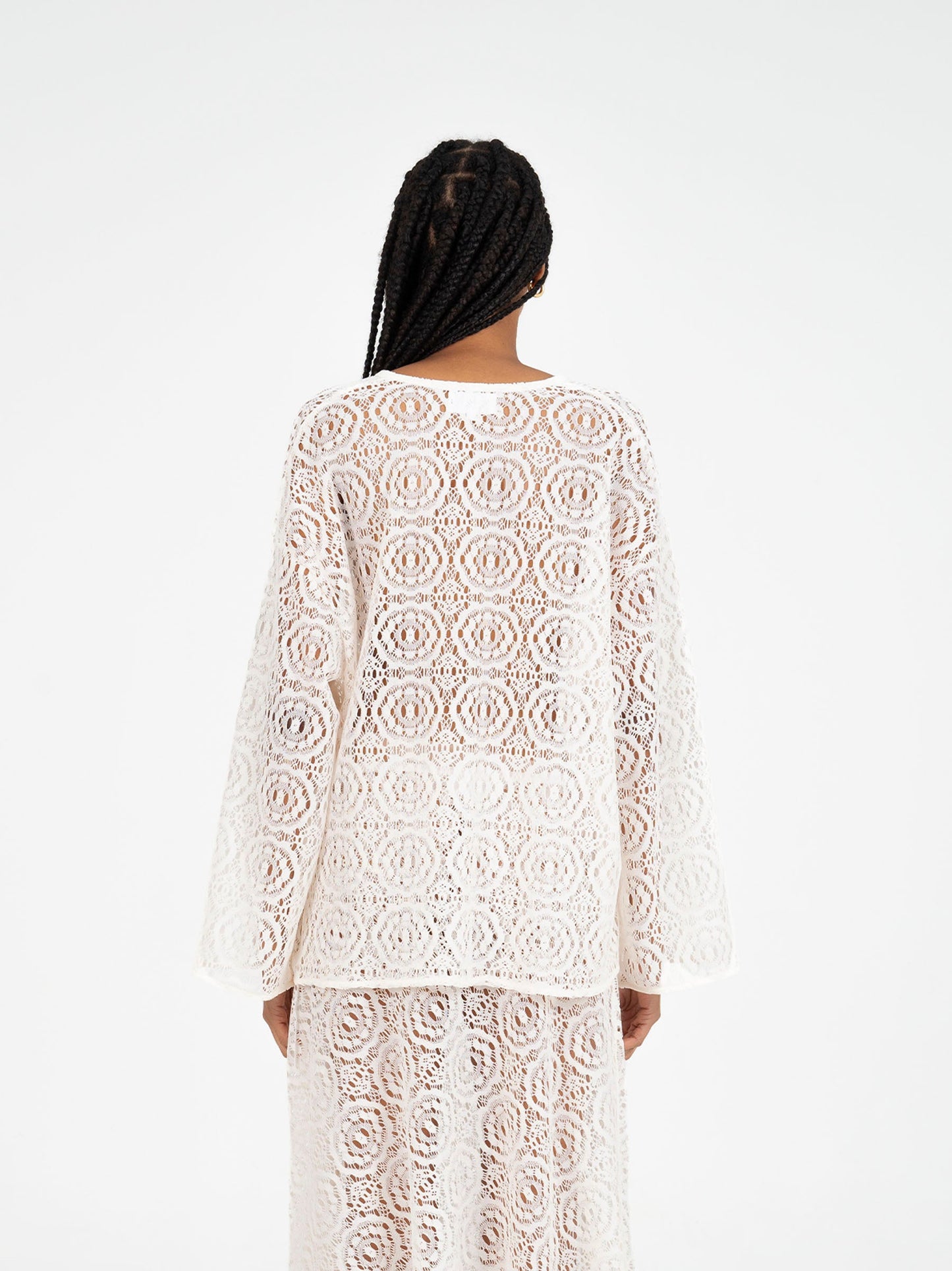 Fertessa White Lace Top