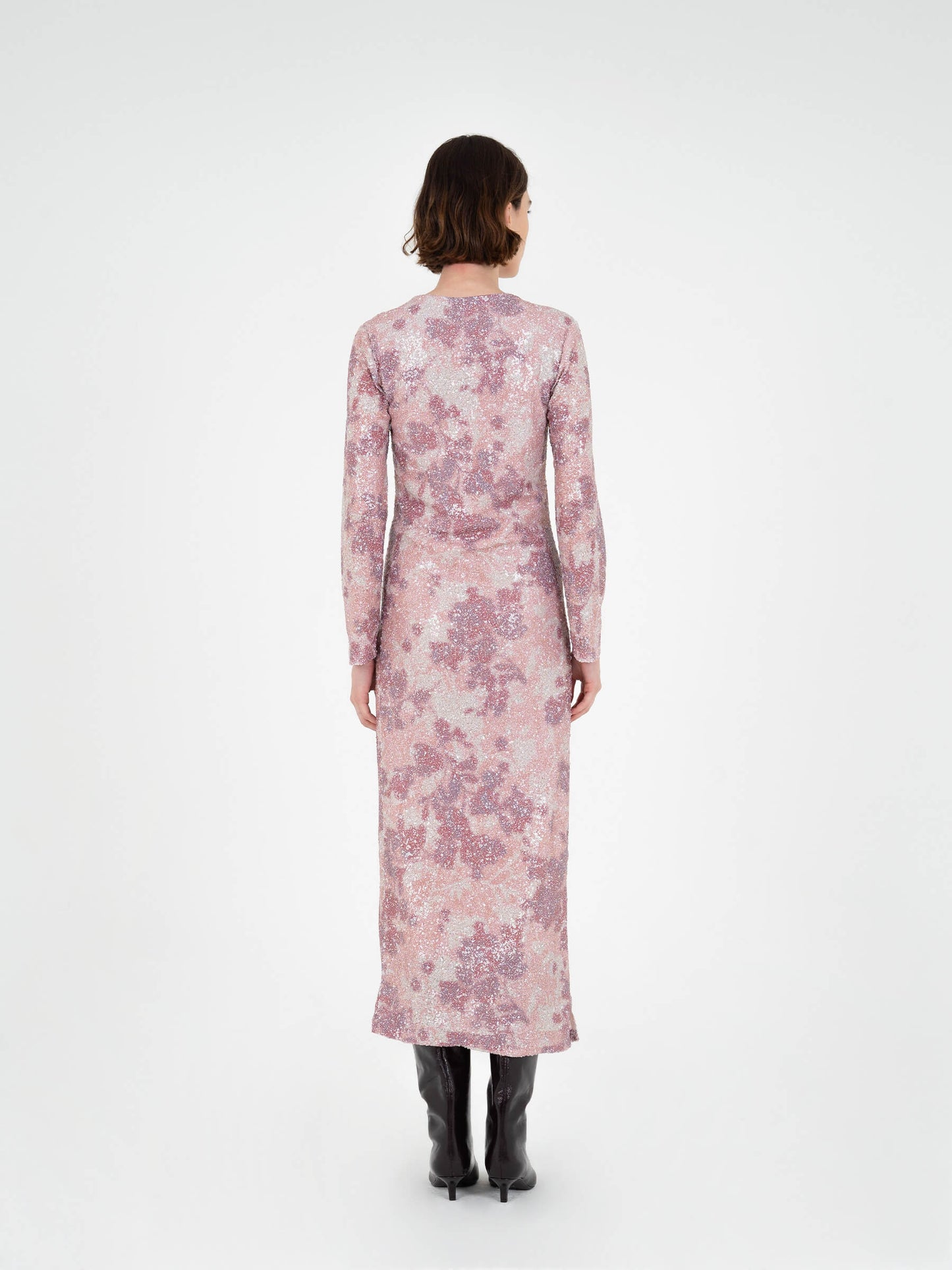 Star Printed Sequin Dress