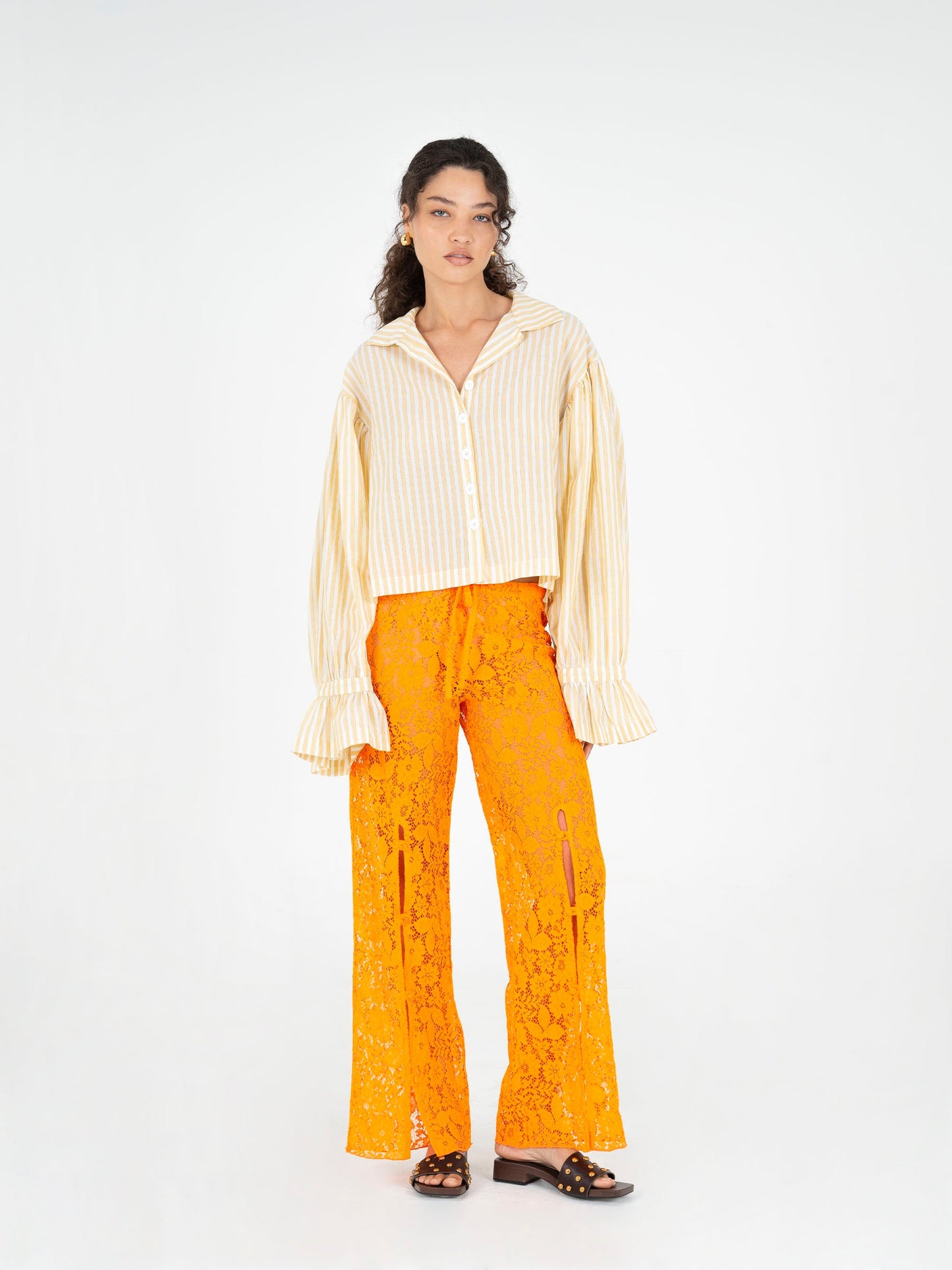 Loki Orange Lace Pants