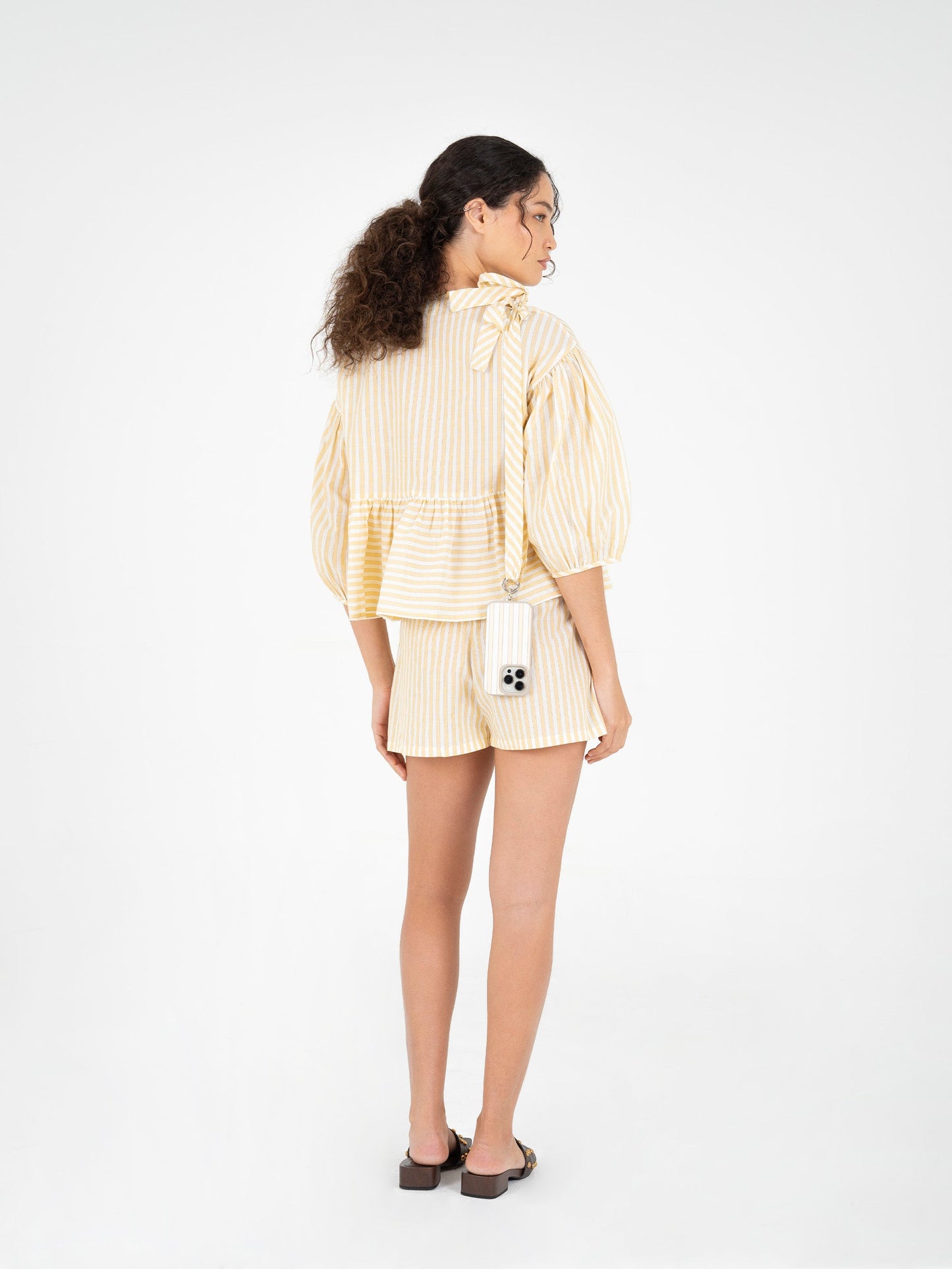 Yellow Striped Stone Phone Case CARMENSAYSxMUK