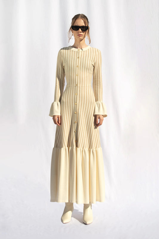 Amy Ruffle Maxi Dress