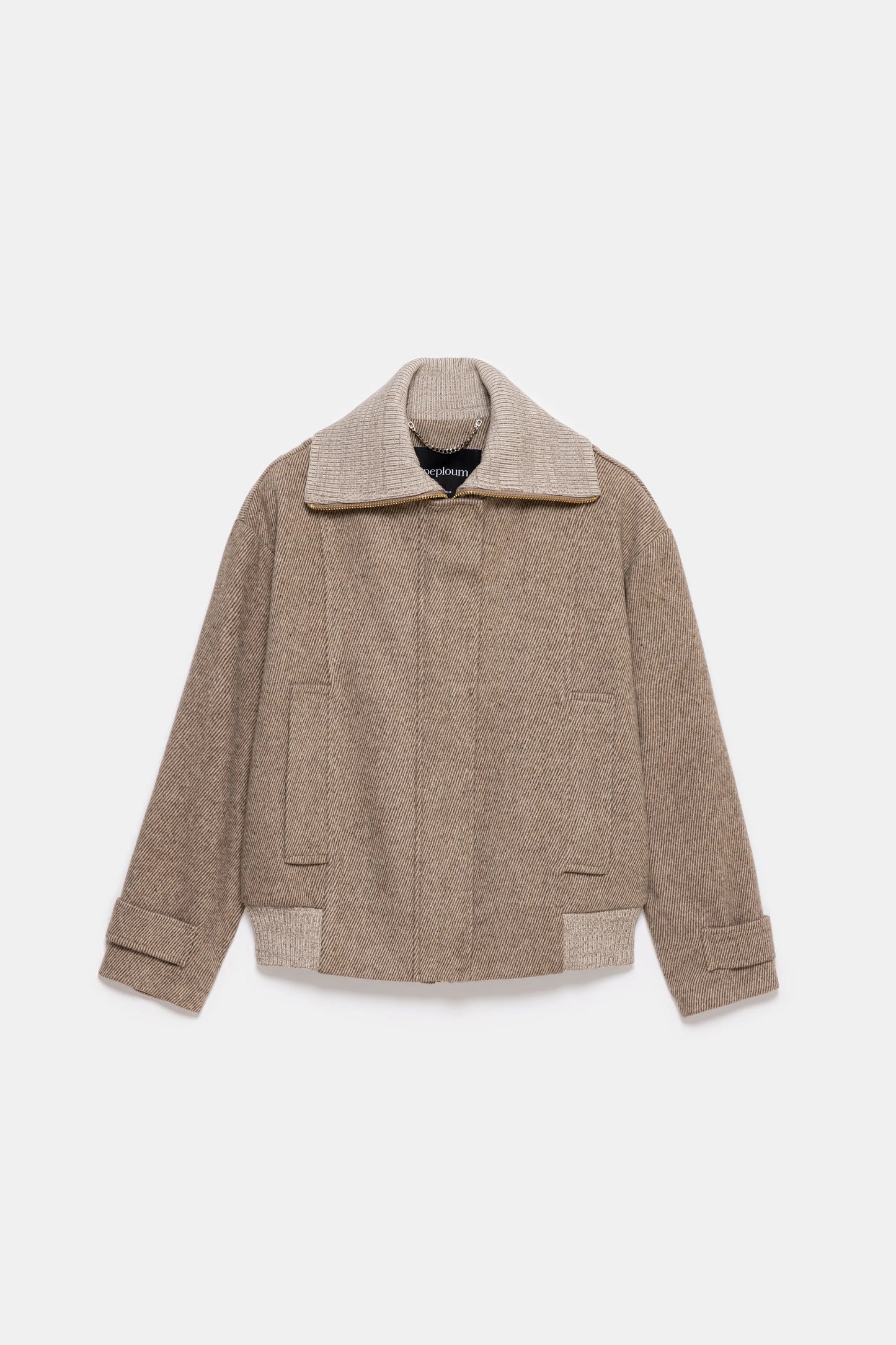 Grace Knit Collar Short Coat