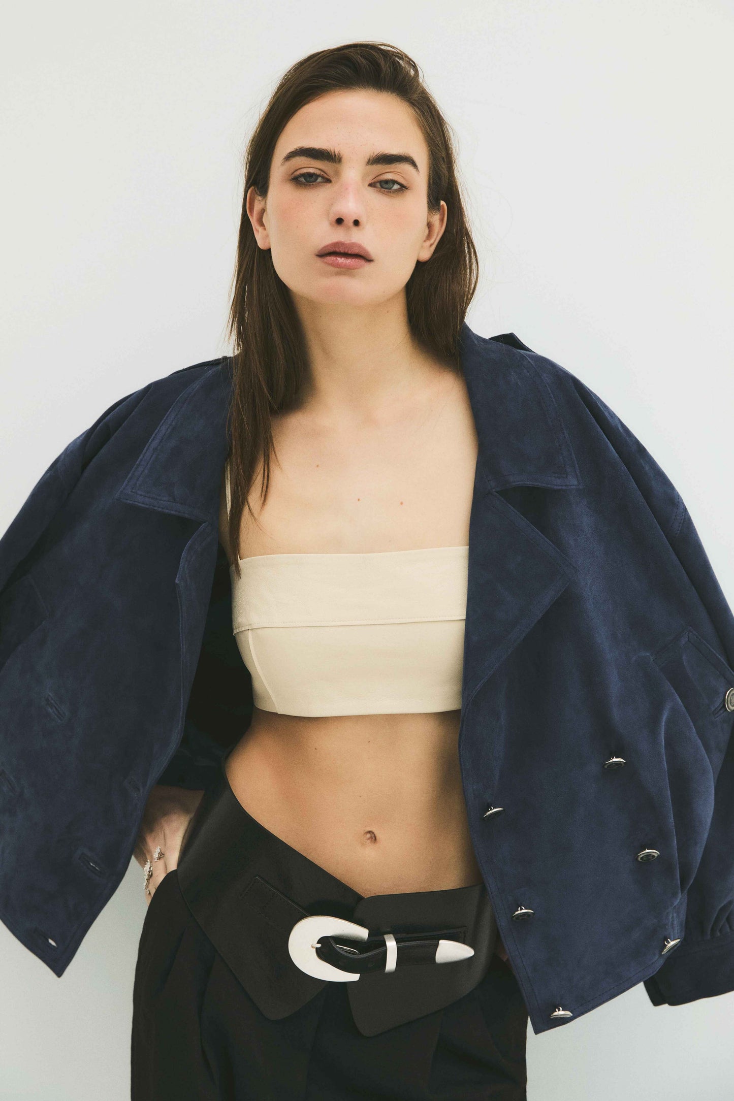Suede Navy Jacket