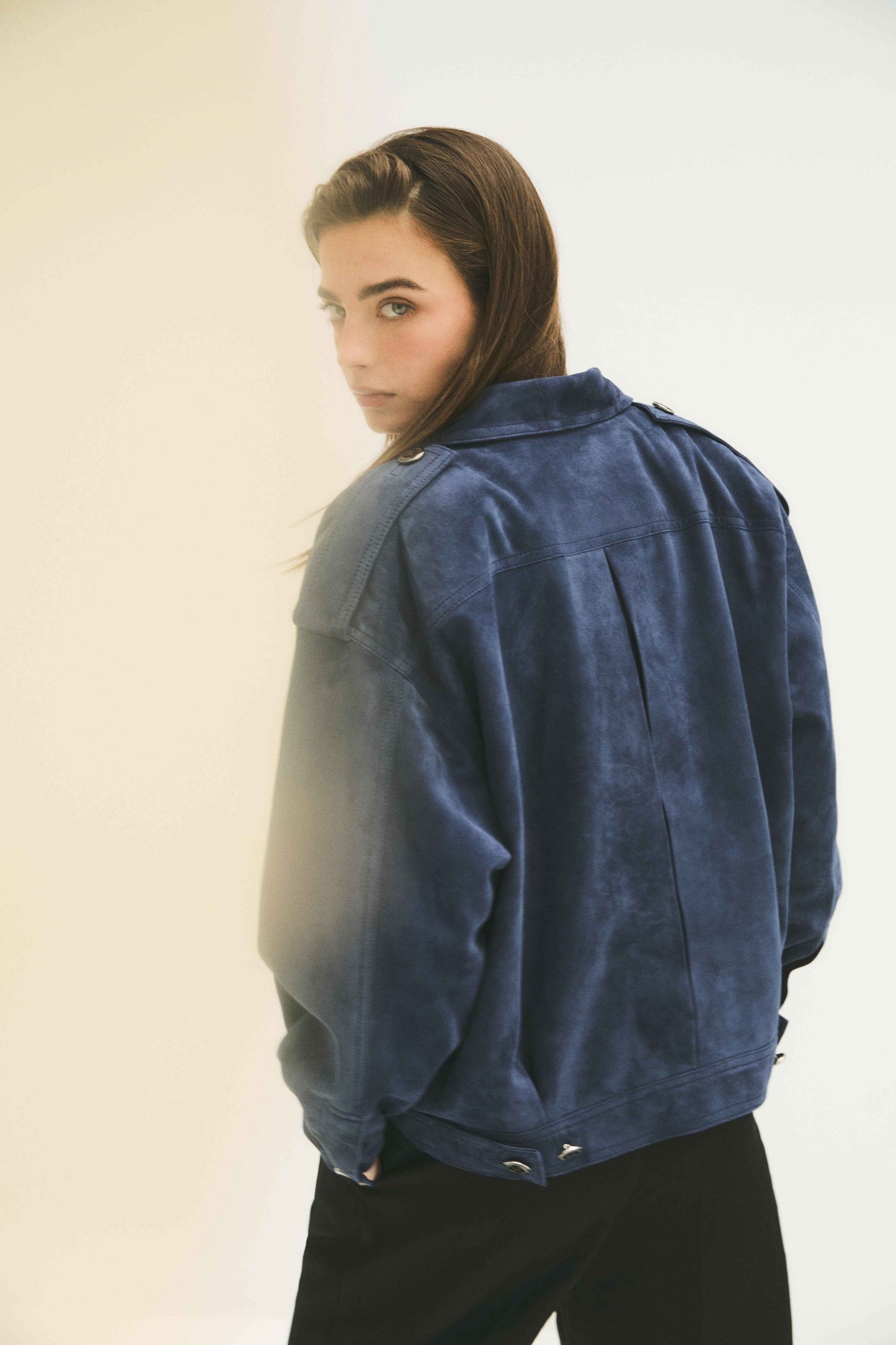 Suede Navy Jacket