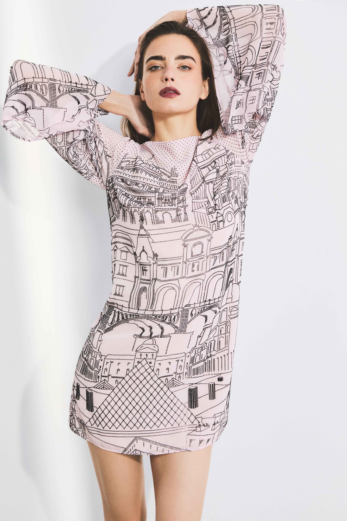 Paris Rose Mini Dress