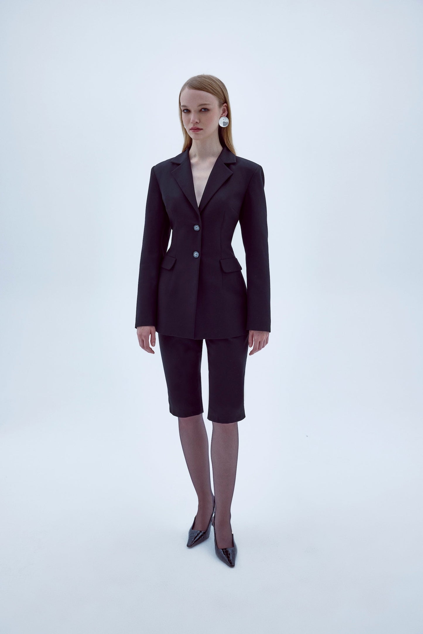 Marylebone Fitted Jacket in Black