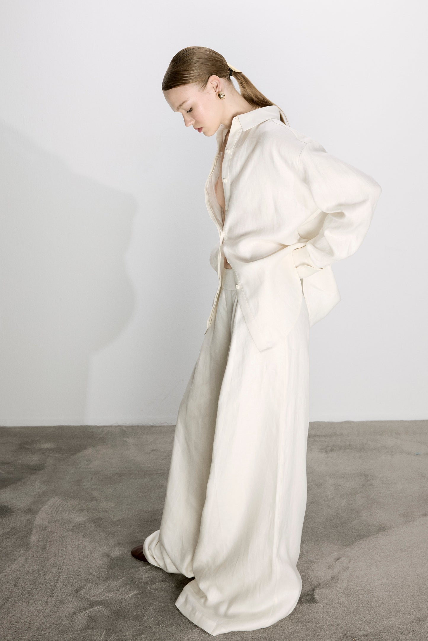 Ravenna Linen Shirt in White