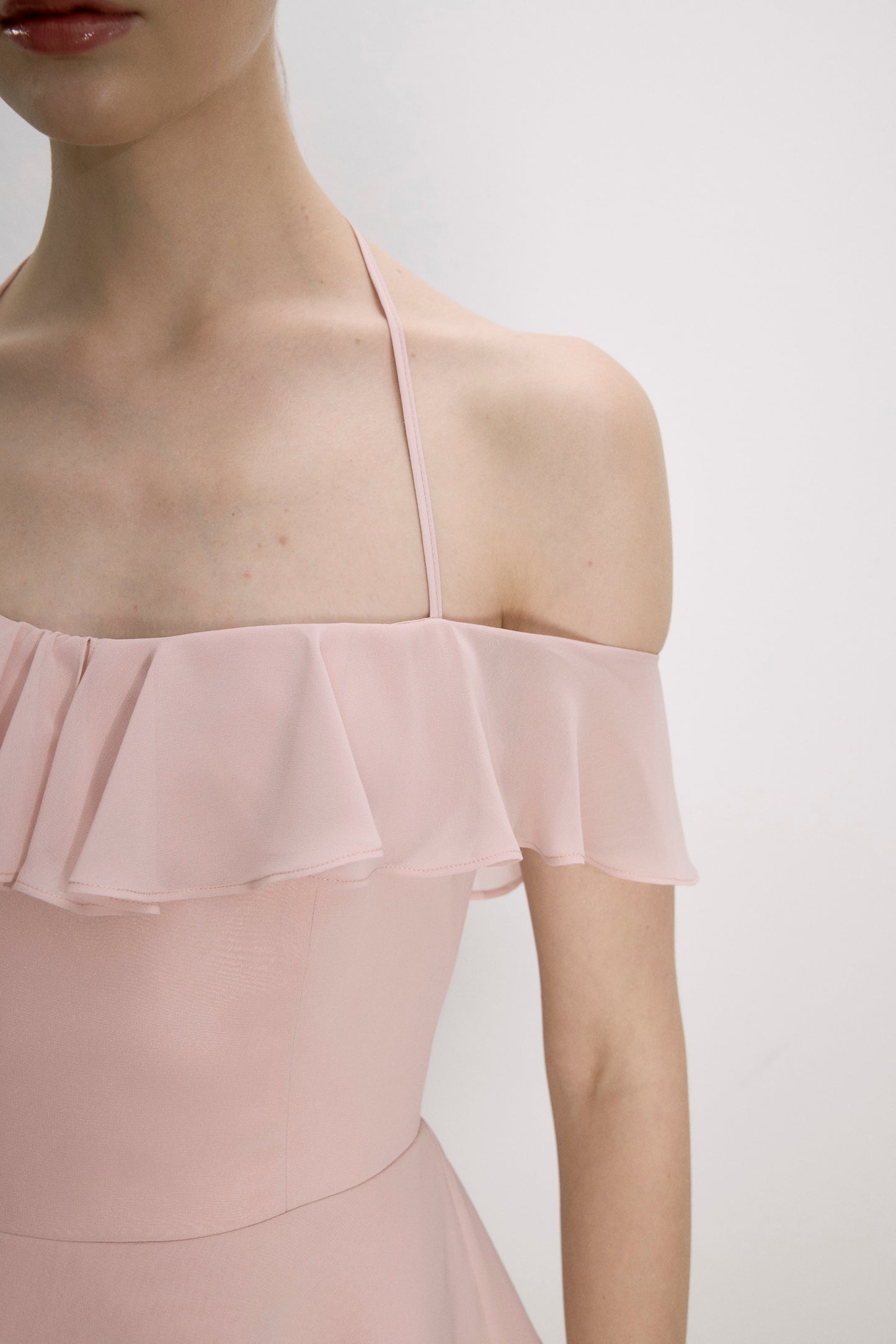 Evie Mini Dress in Tender Peach