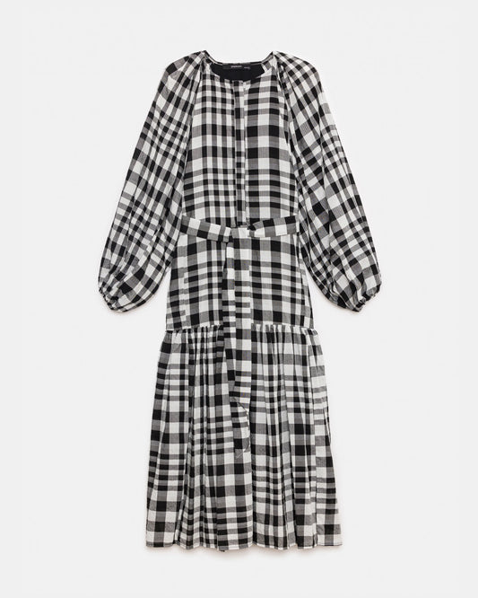 Mie Dress in Checkered Pattern