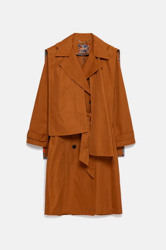 Beatrice Asymmetric Piece Trenchcoat