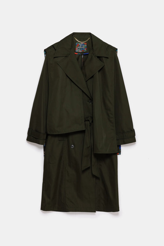 Beatrice Asymmetric Piece Trenchcoat