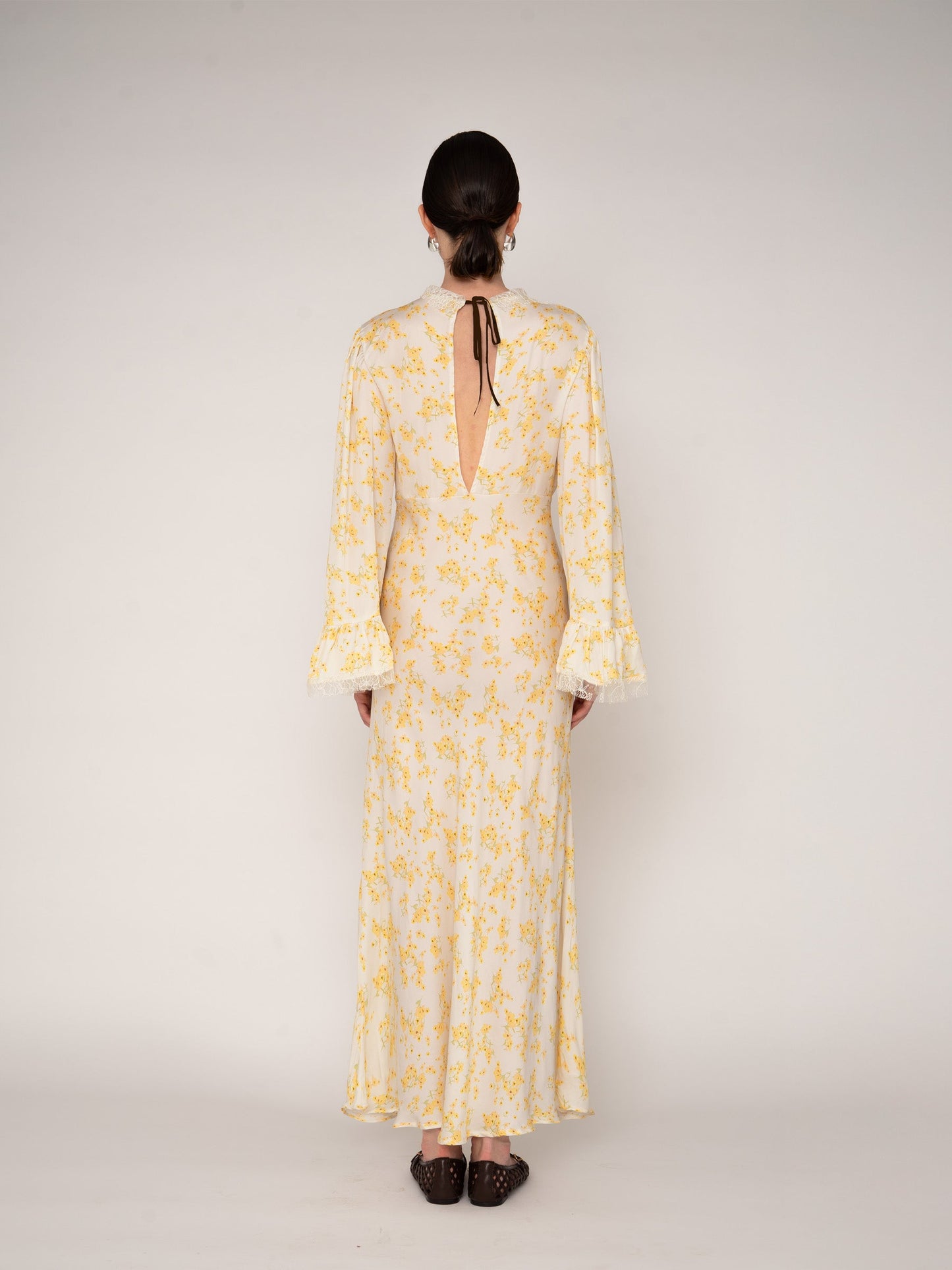 Blush Floral Print Long Dress