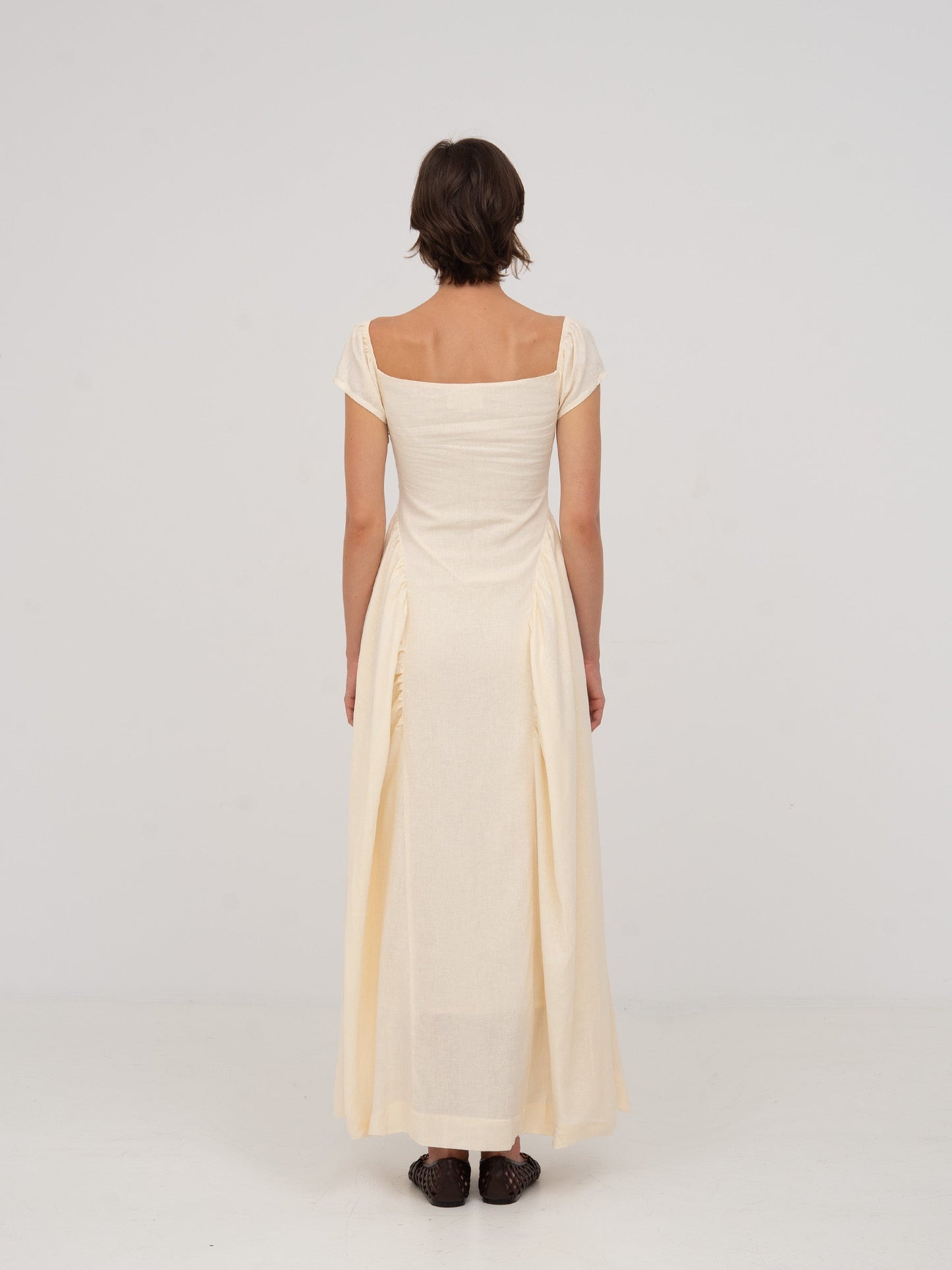 Priestess Beige Maxi Dress