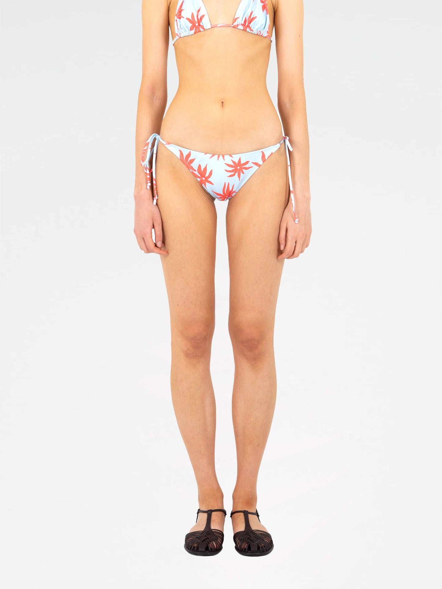 Magician Floral Print Blue Bikini Bottom