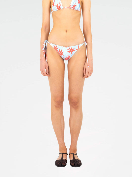 Magician Floral Print Blue Bikini Bottom