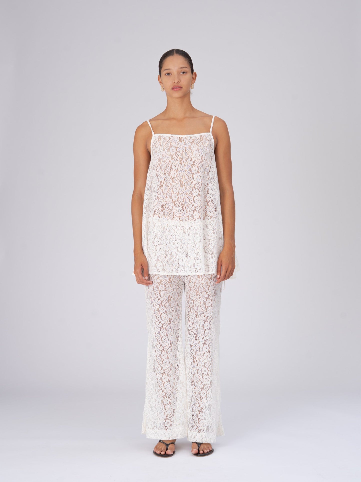 Luna White Lace Top