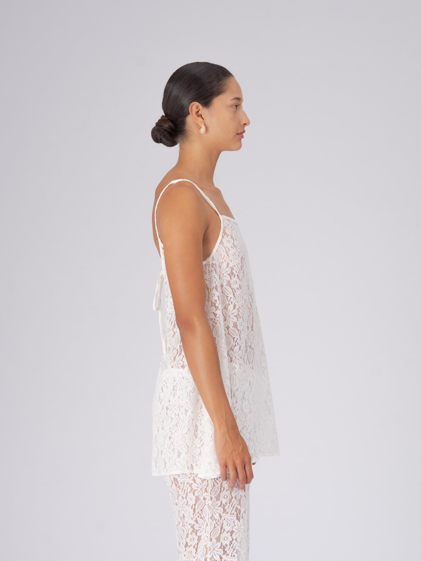 Luna White Lace Top