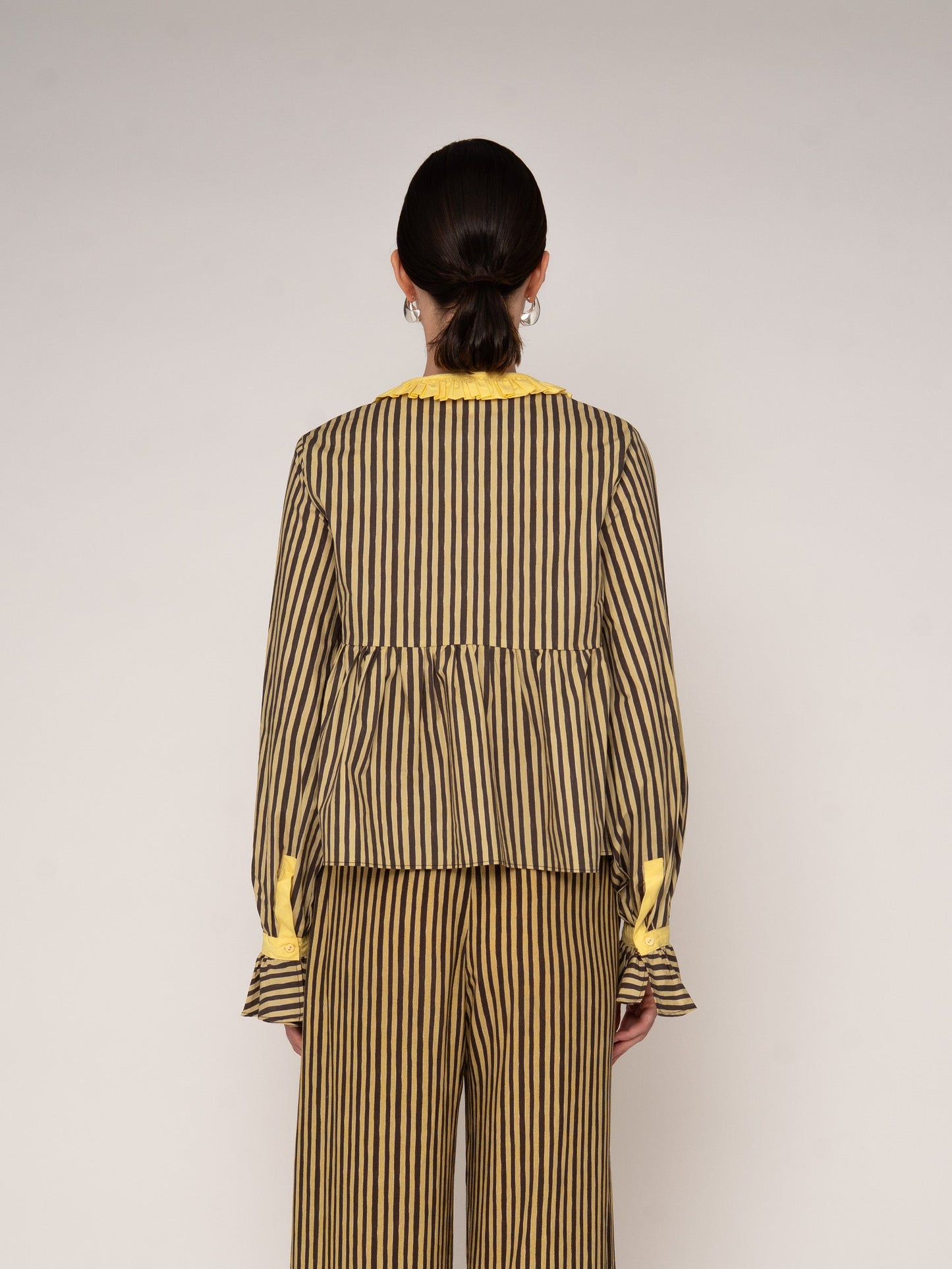 Striped Starlit Yellow Blouse
