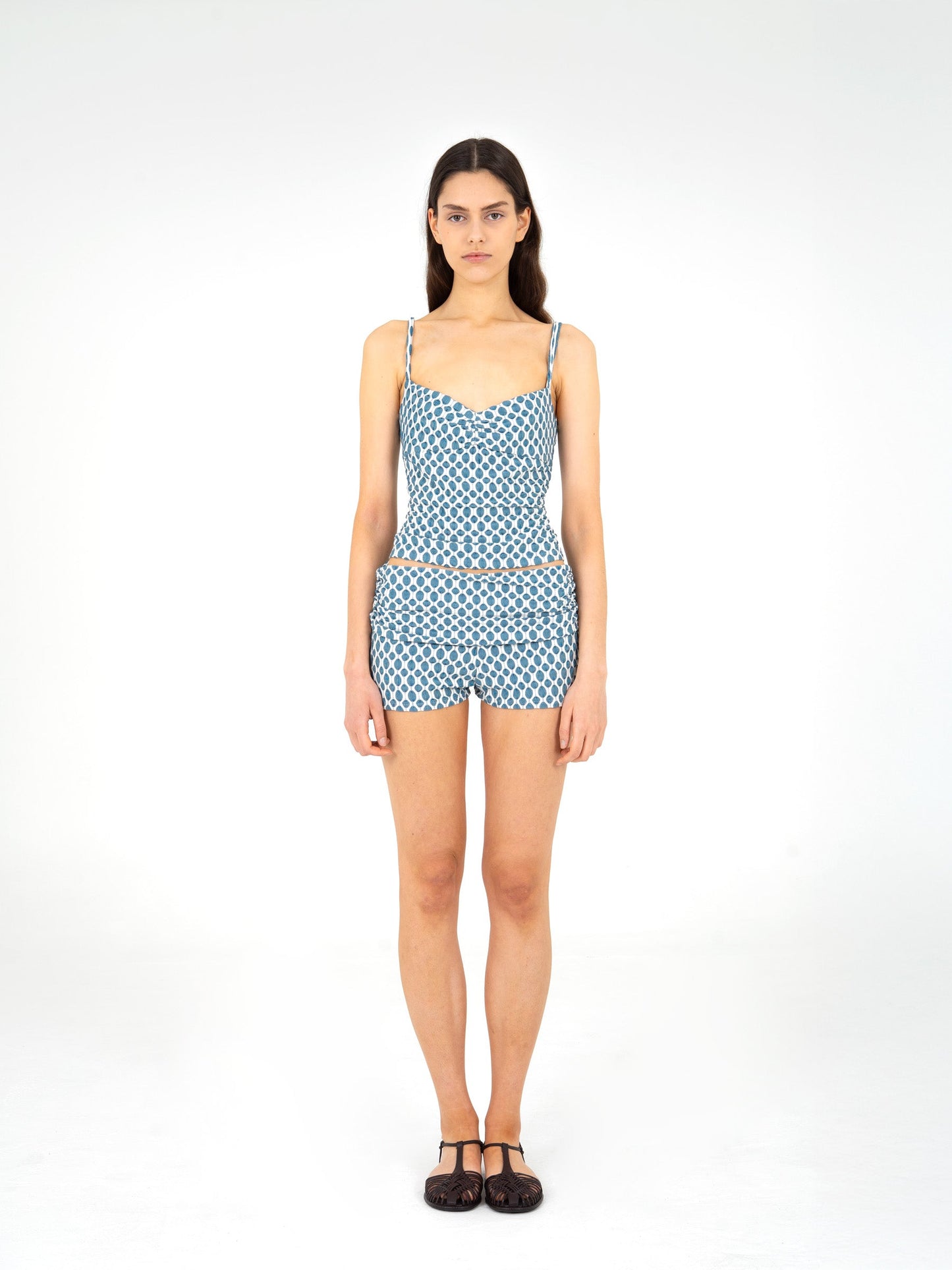 Craft Jersey Blue Ruched Shorts