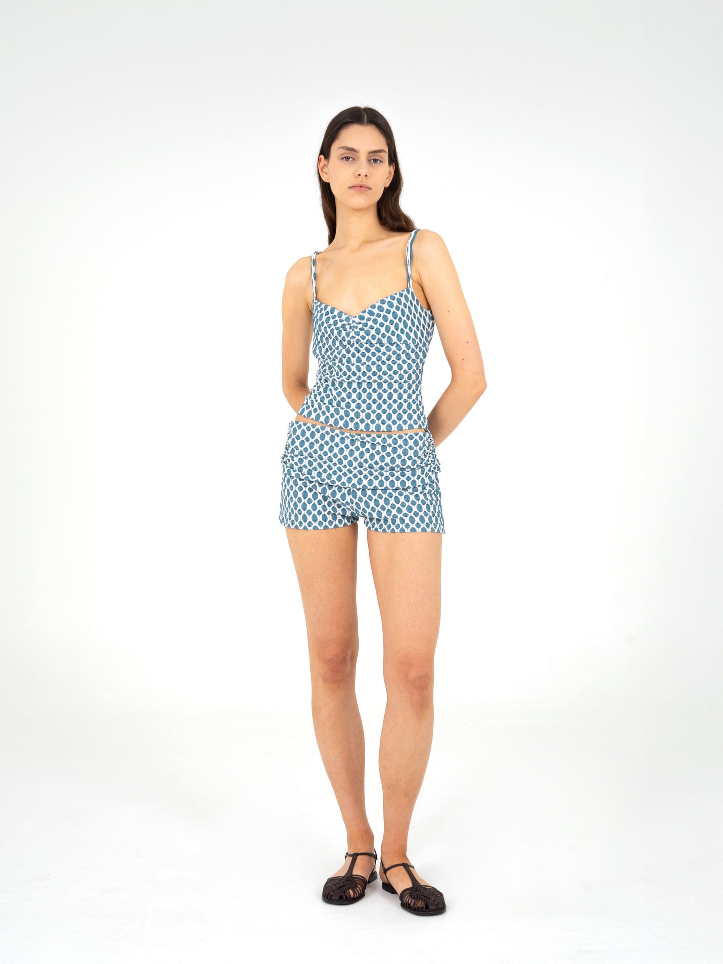 Craft Jersey Blue Ruched Shorts
