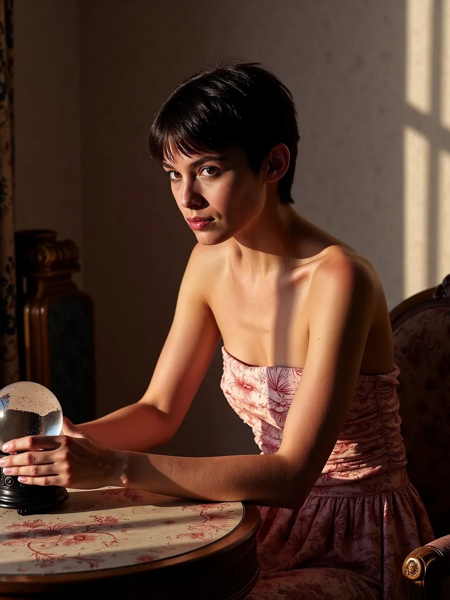 Sophia Pink Solar System-Printed Skirt