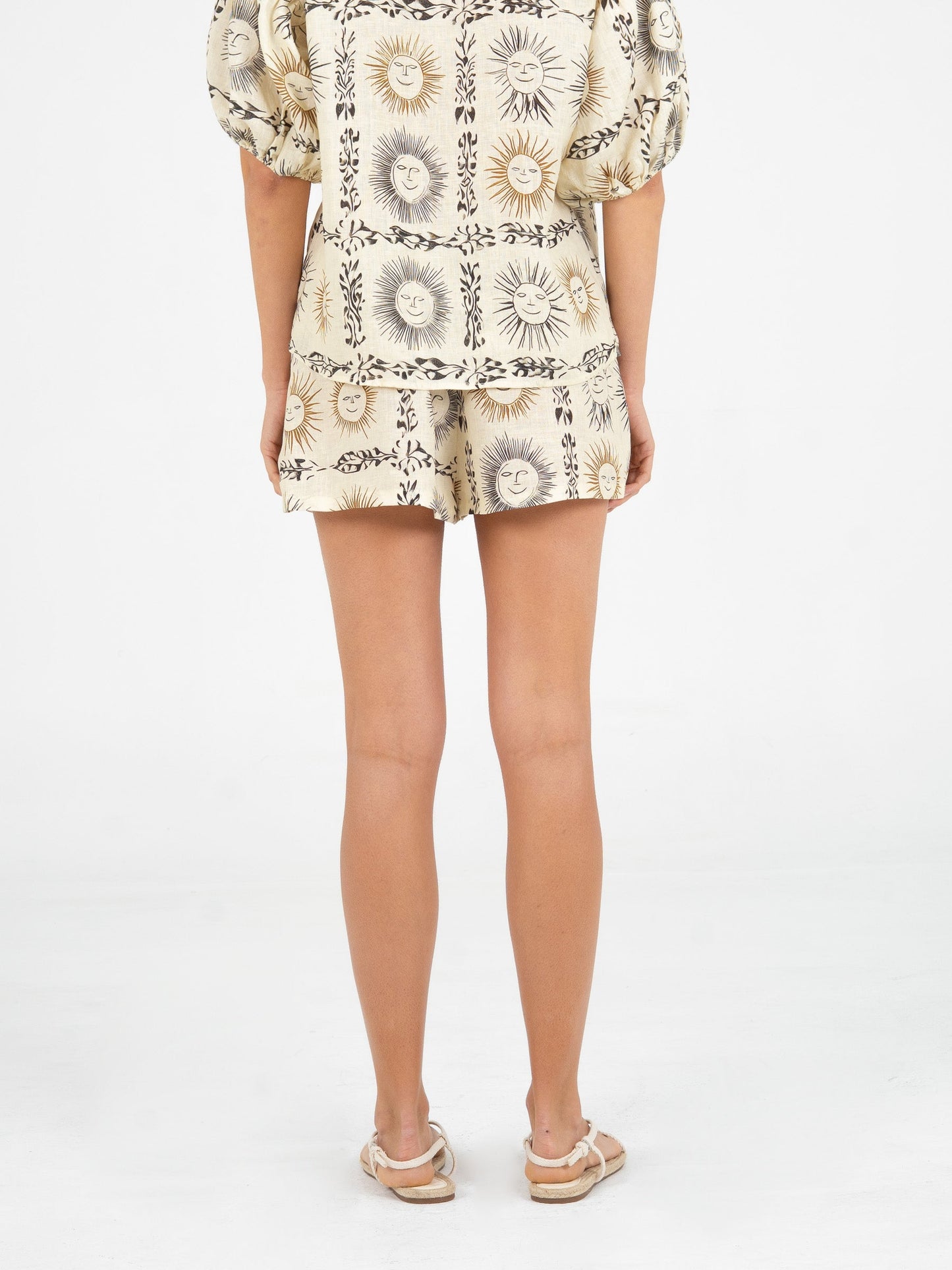Soleil Spirit Sun-Printed Shorts