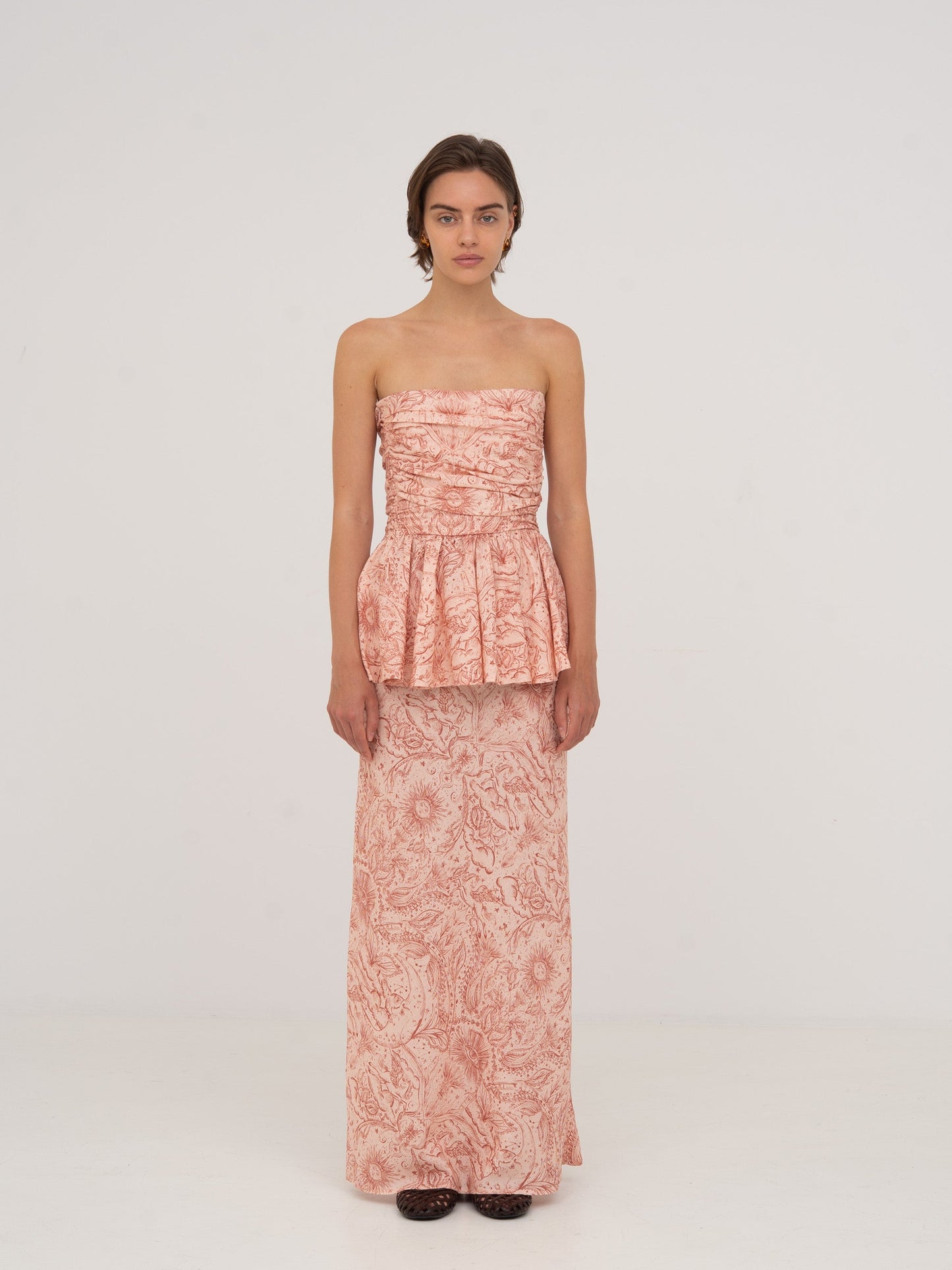 Sophia Pink Solar System-Printed Top