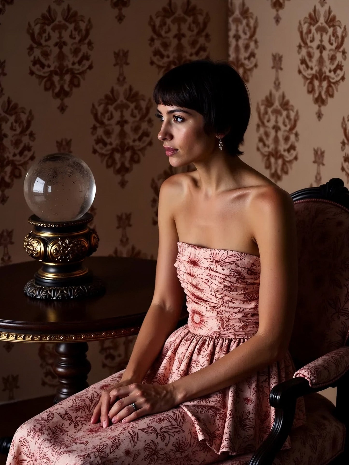 Sophia Pink Solar System-Printed Top