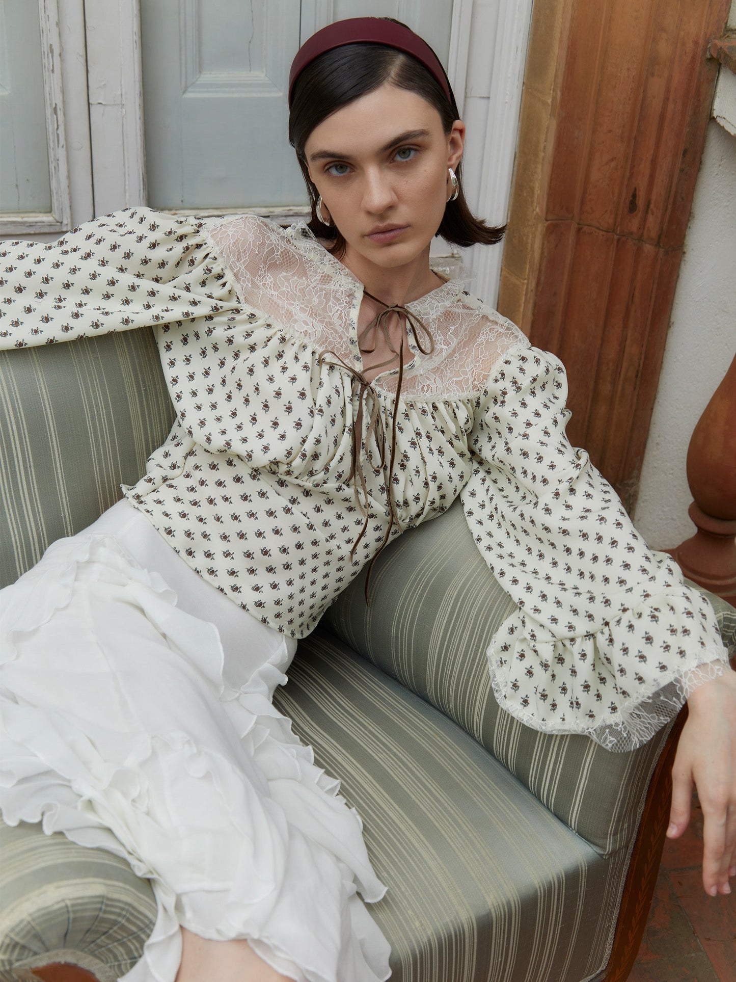 Daisy Floral Print Top