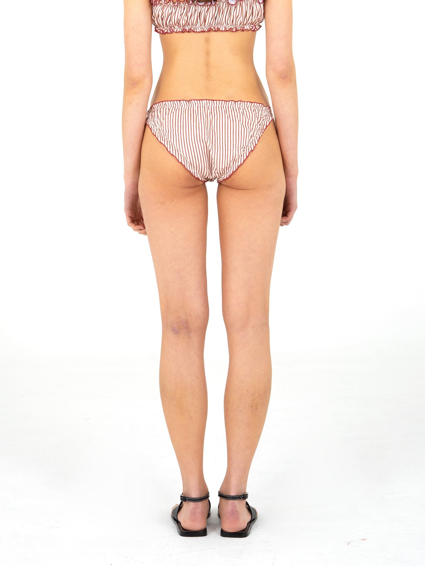 Magnus Brown Striped Bikini Bottom