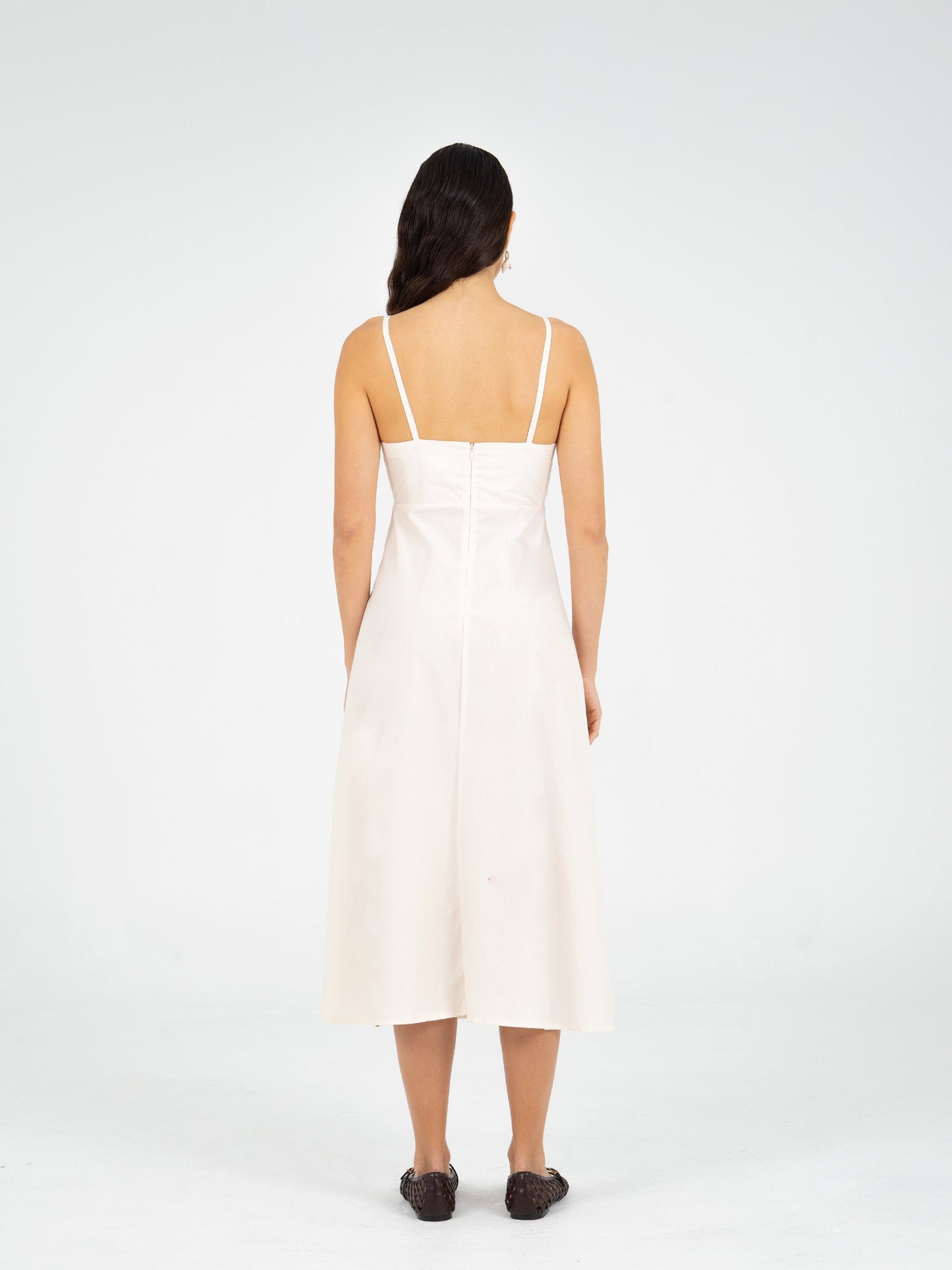 Lux Palm-Printed Dress