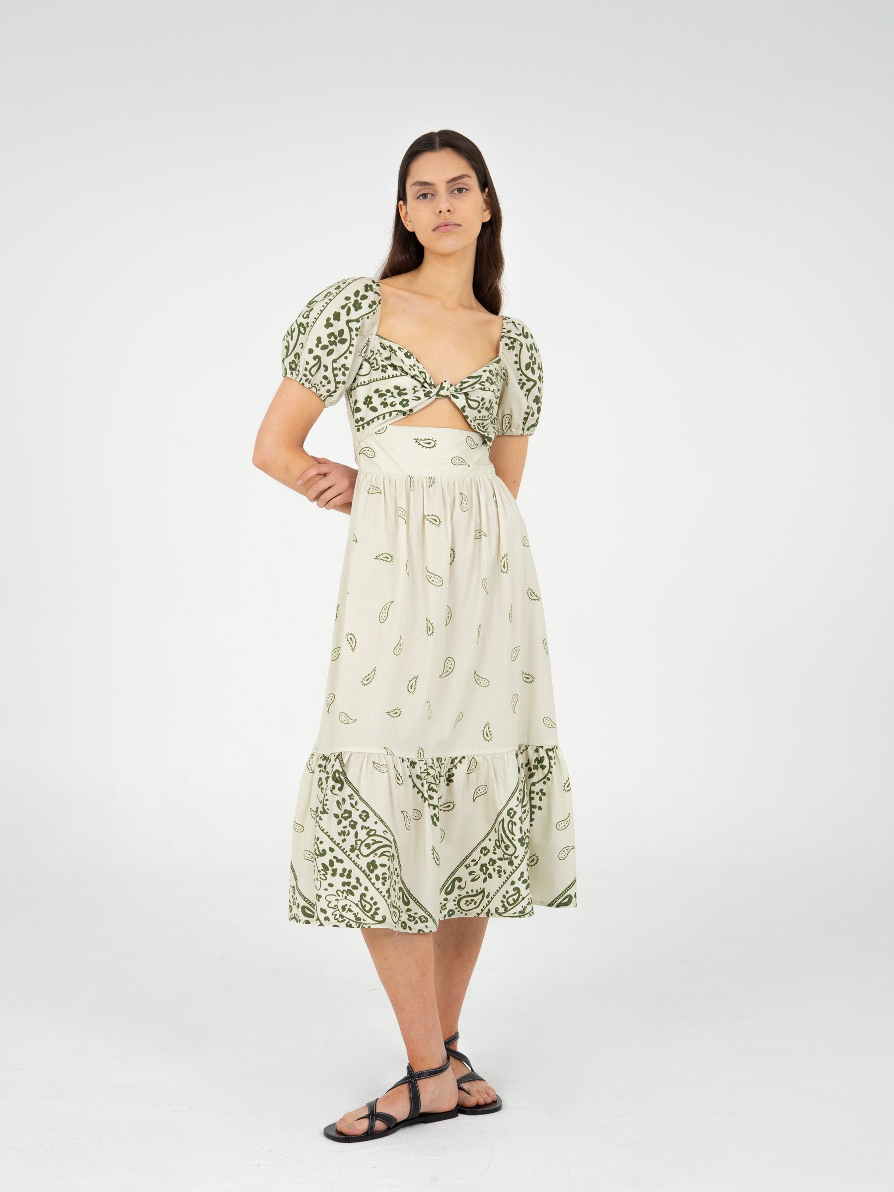 master-green-paisley-style-print-maxi-dress LabelRow master-green-paisley-style-print-maxi-dress LabelRow