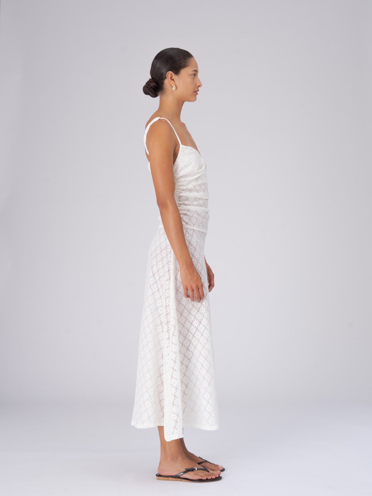 Luna White Lace Dress