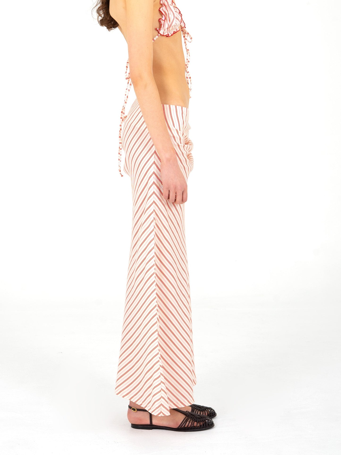 Alchemist Striped Ruched Skirt