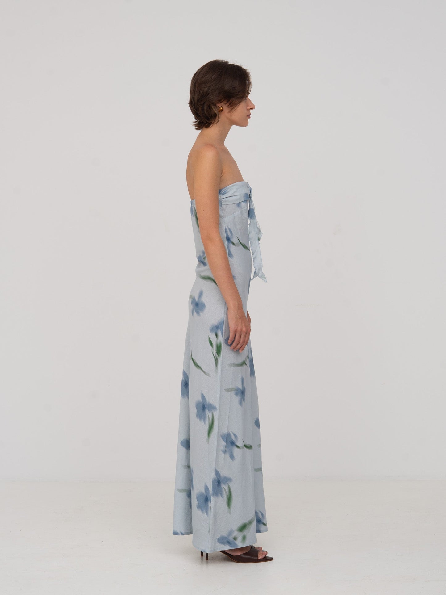 Blue Flower Print Dream Dress