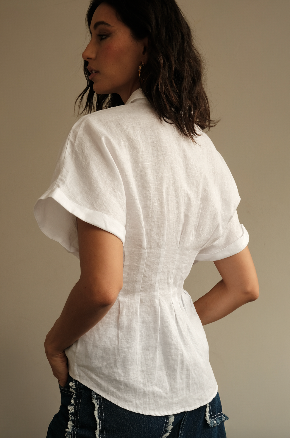 Top Akito in Linen