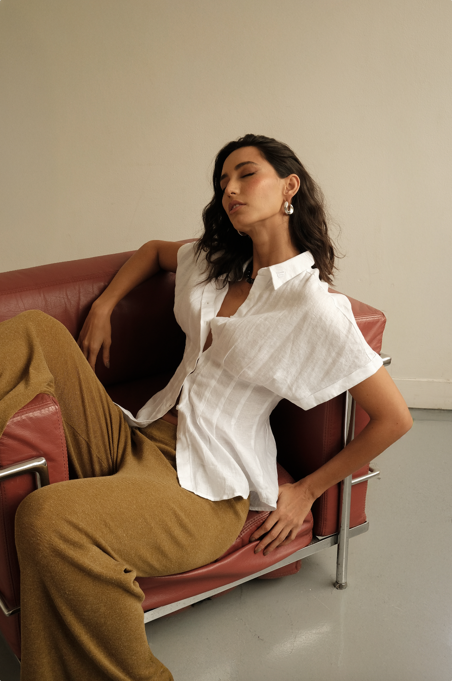 Top Akito in Linen