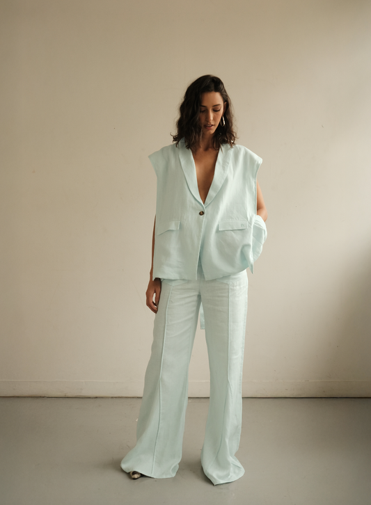 Blazer Vest Sera in Linen