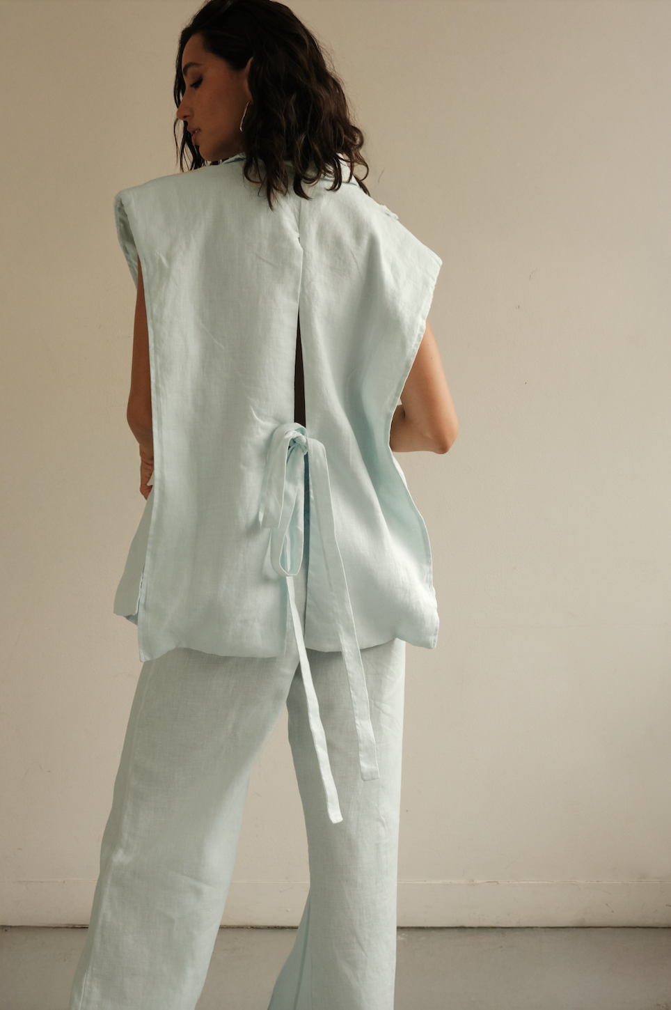 Blazer Vest Sera in Linen