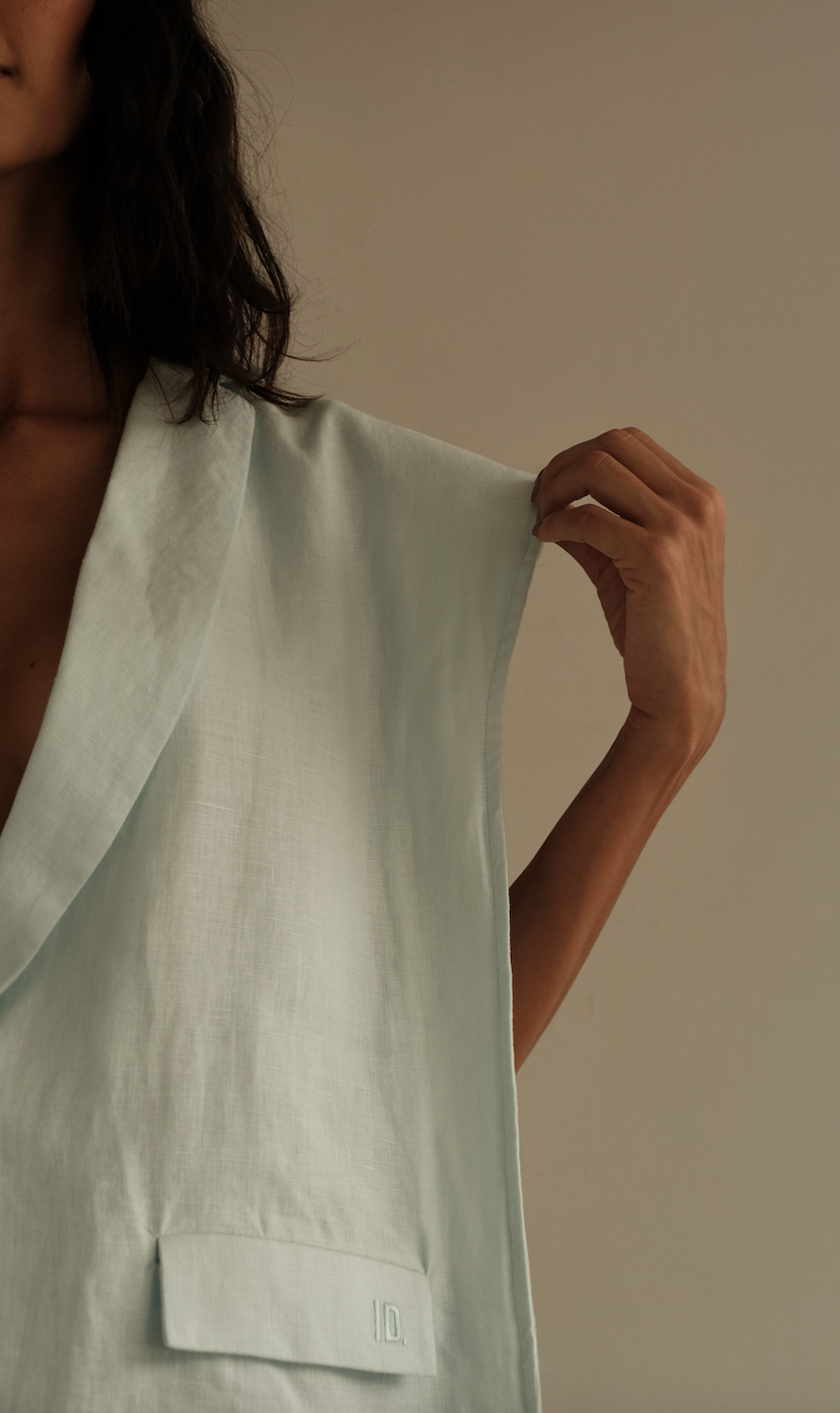 Blazer Vest Sera in Linen