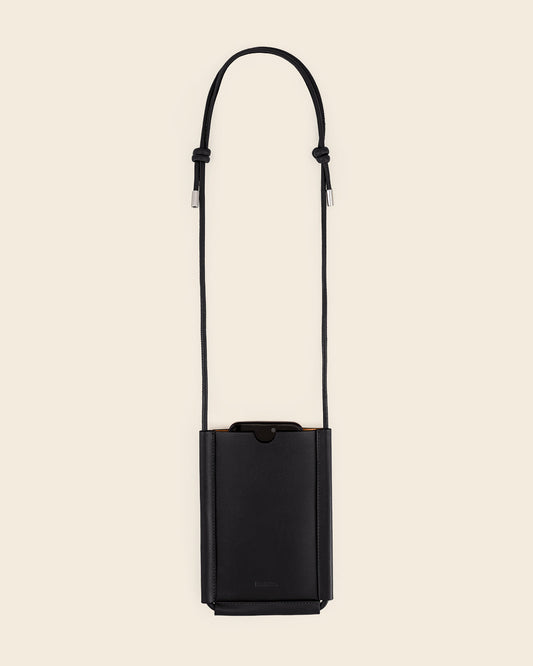 DENALI - Black leather phone case