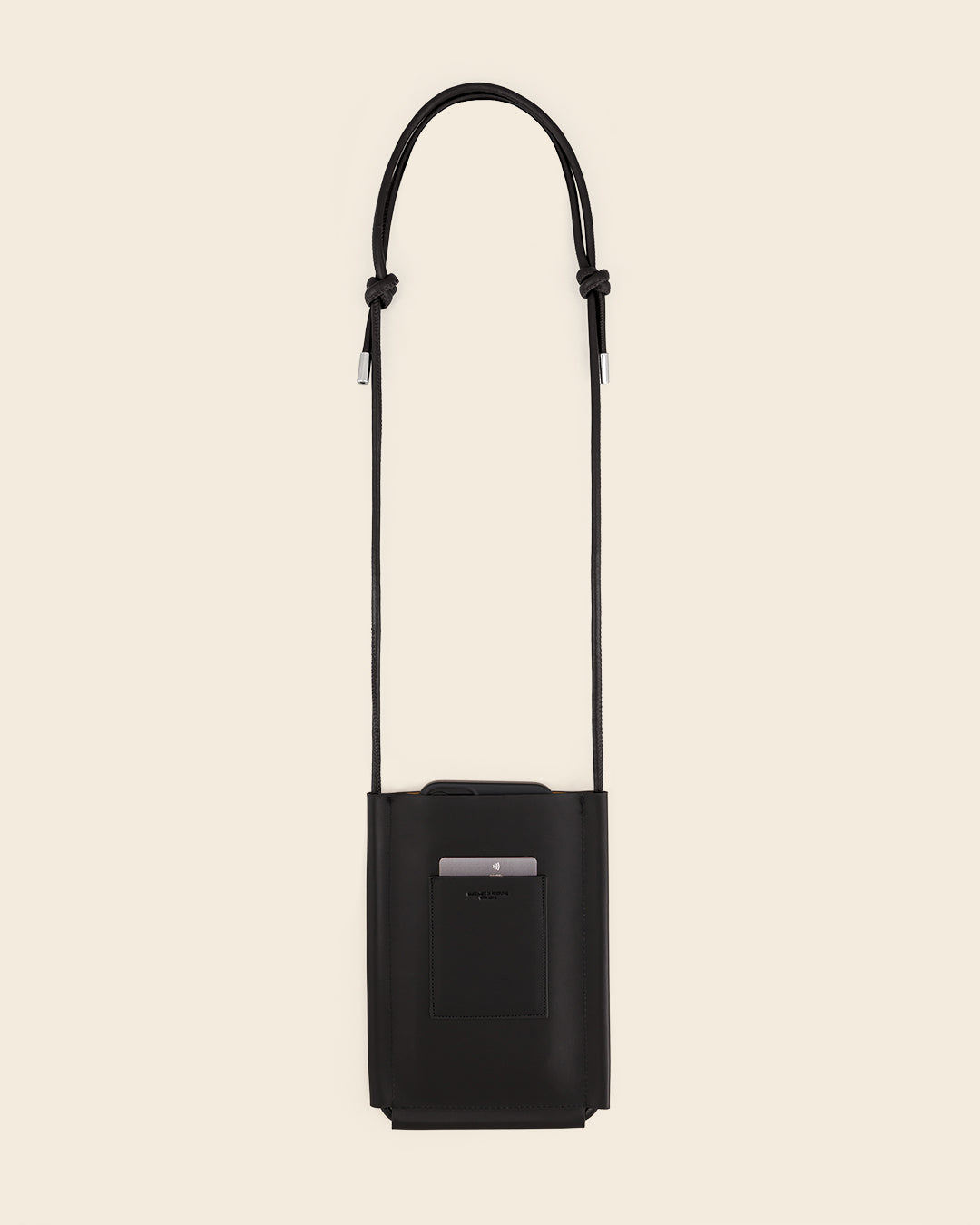 DENALI - Black leather phone case