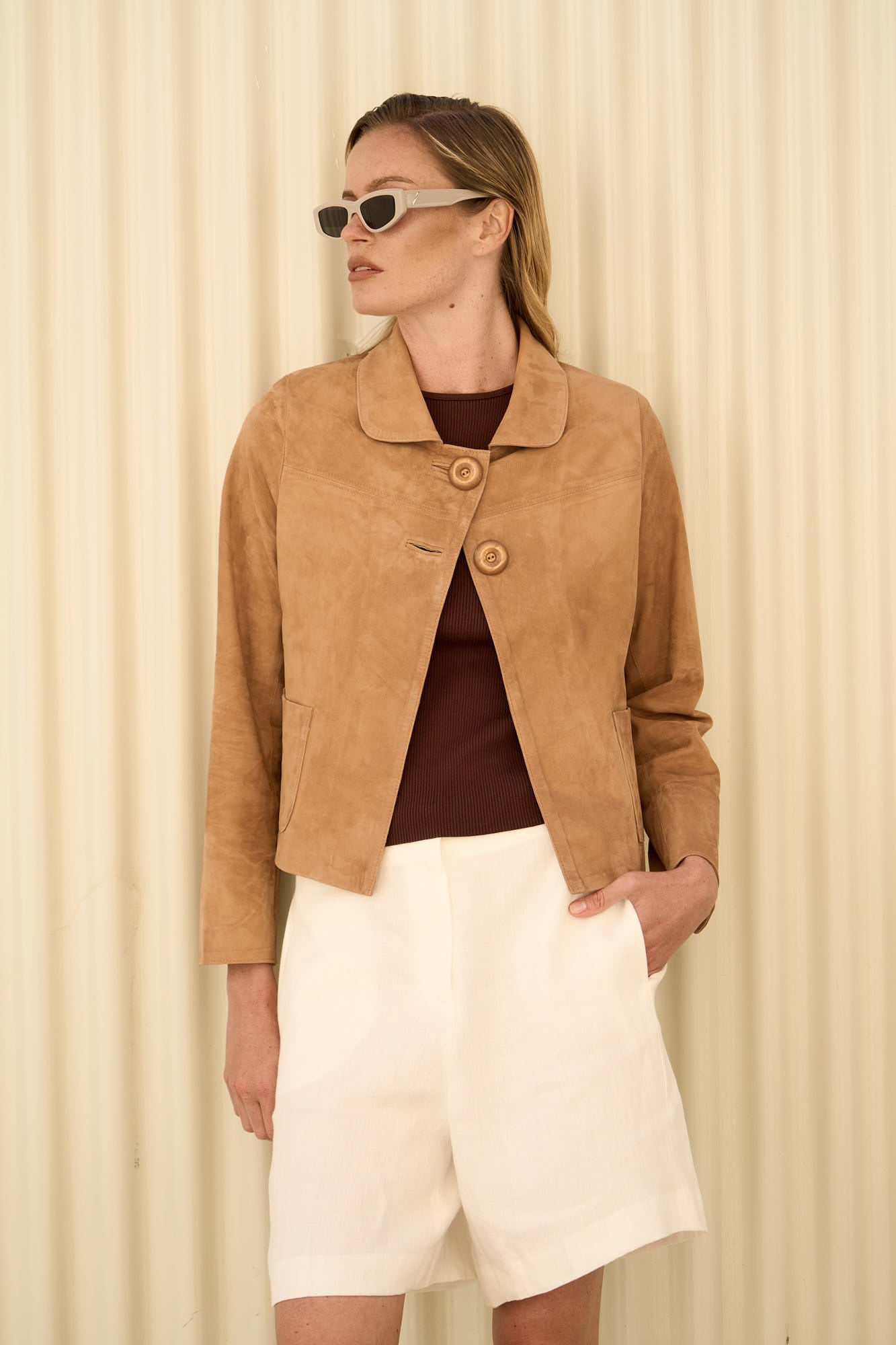 Camel Suede Jacket