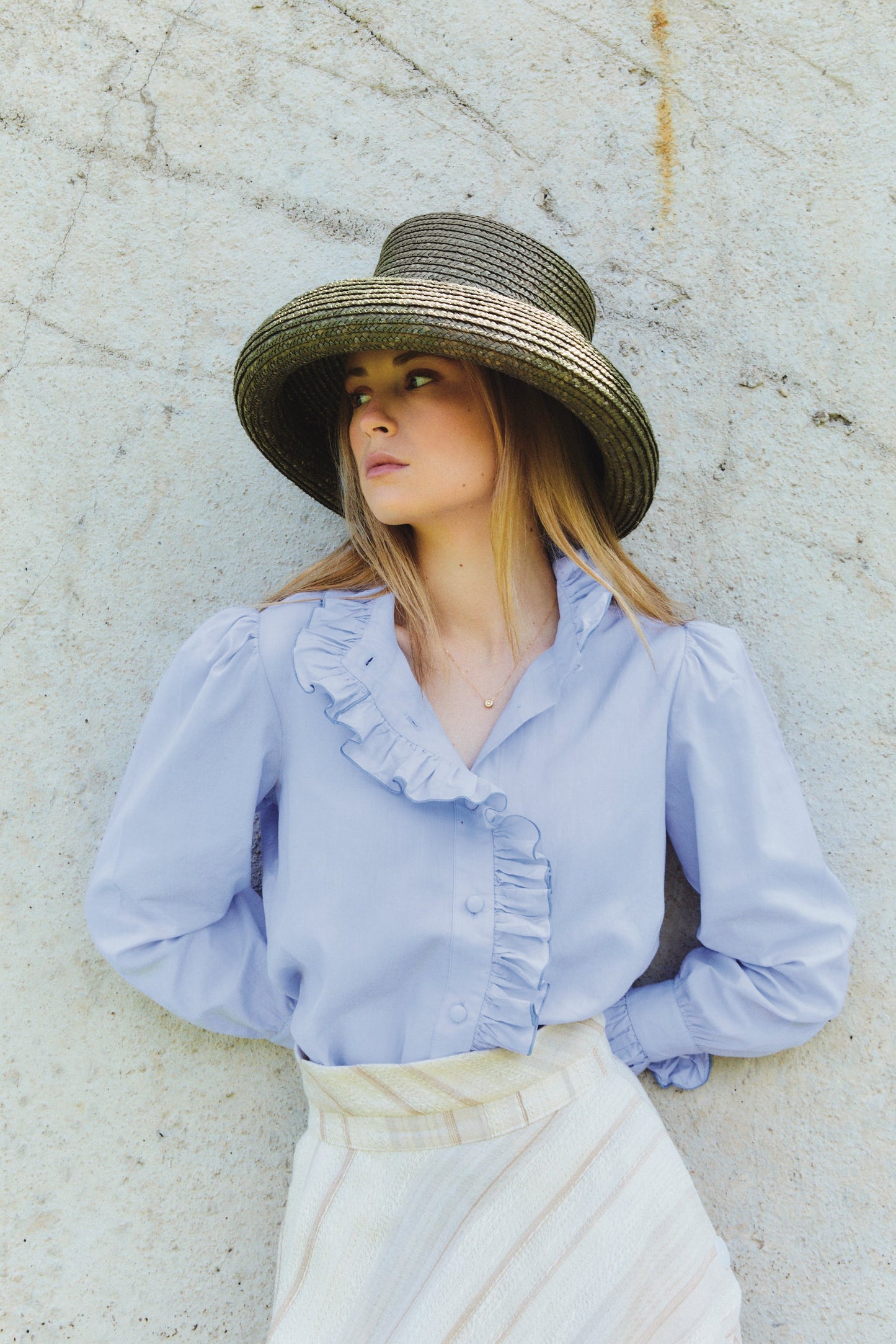 Sky Blue Willow Blouse