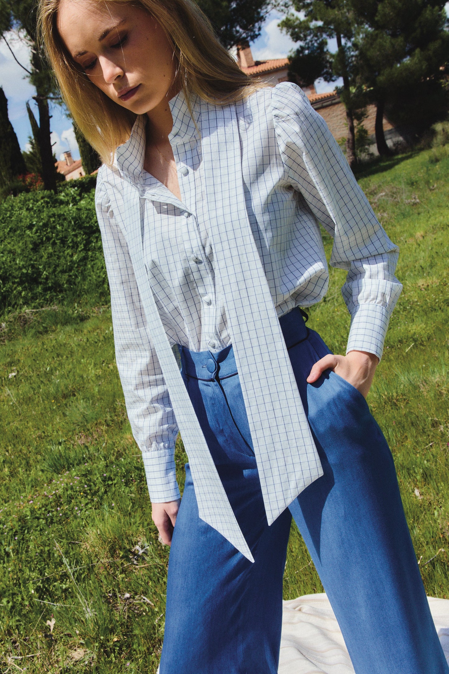Ivy Checkered Blouse