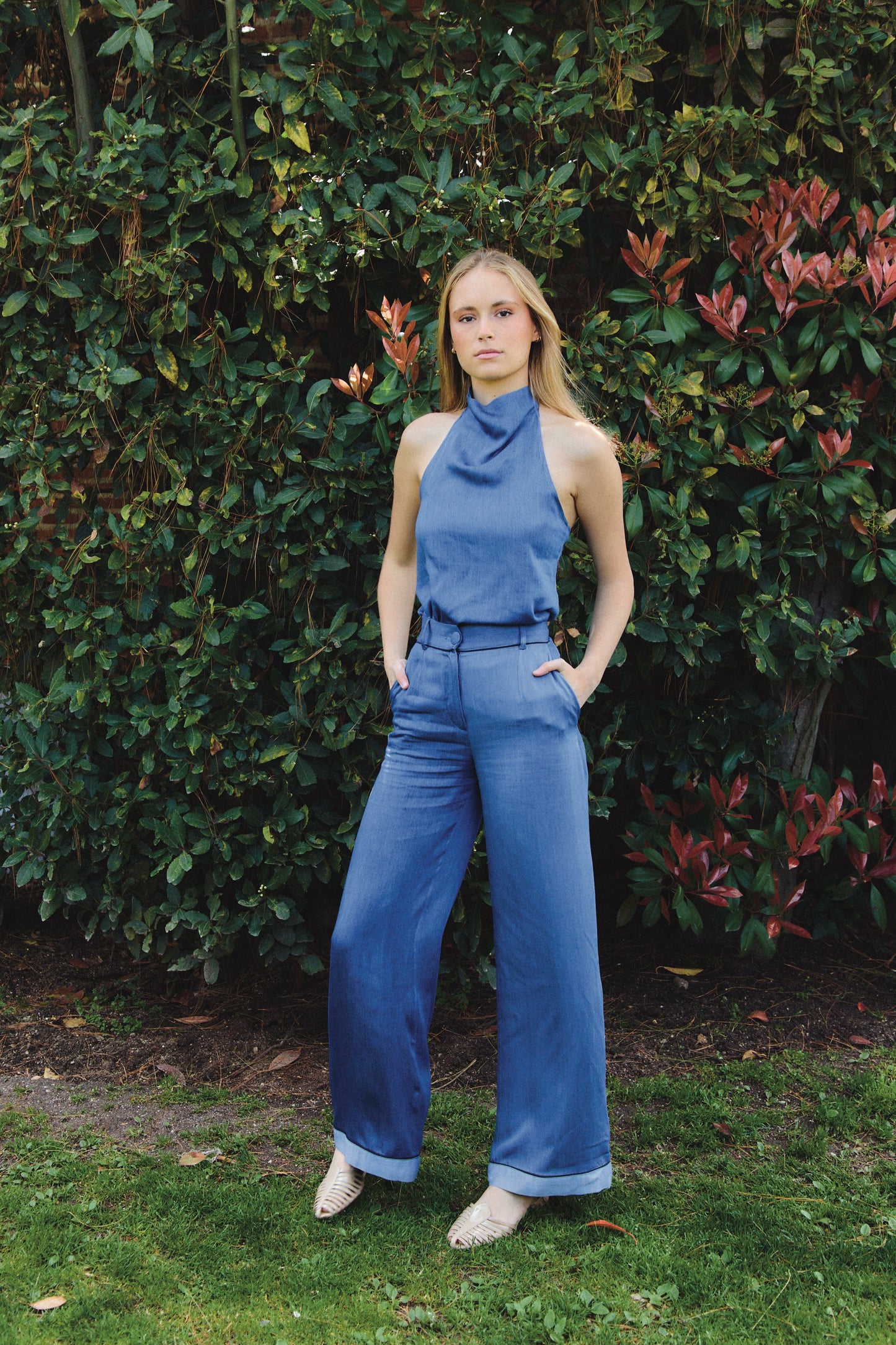 Top Laurel Denim Azul